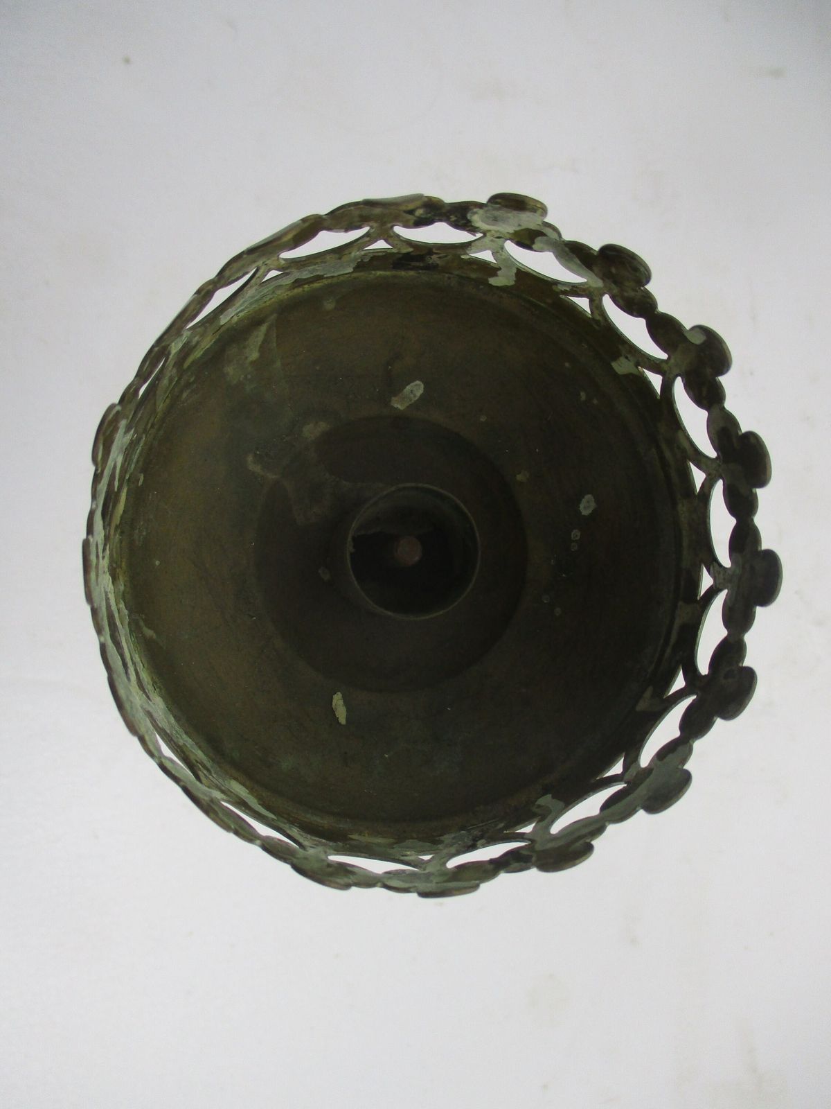 Antique Candle Holder Candle Stick Church  Chapel Altar Monastery Brass Twisted photo buy