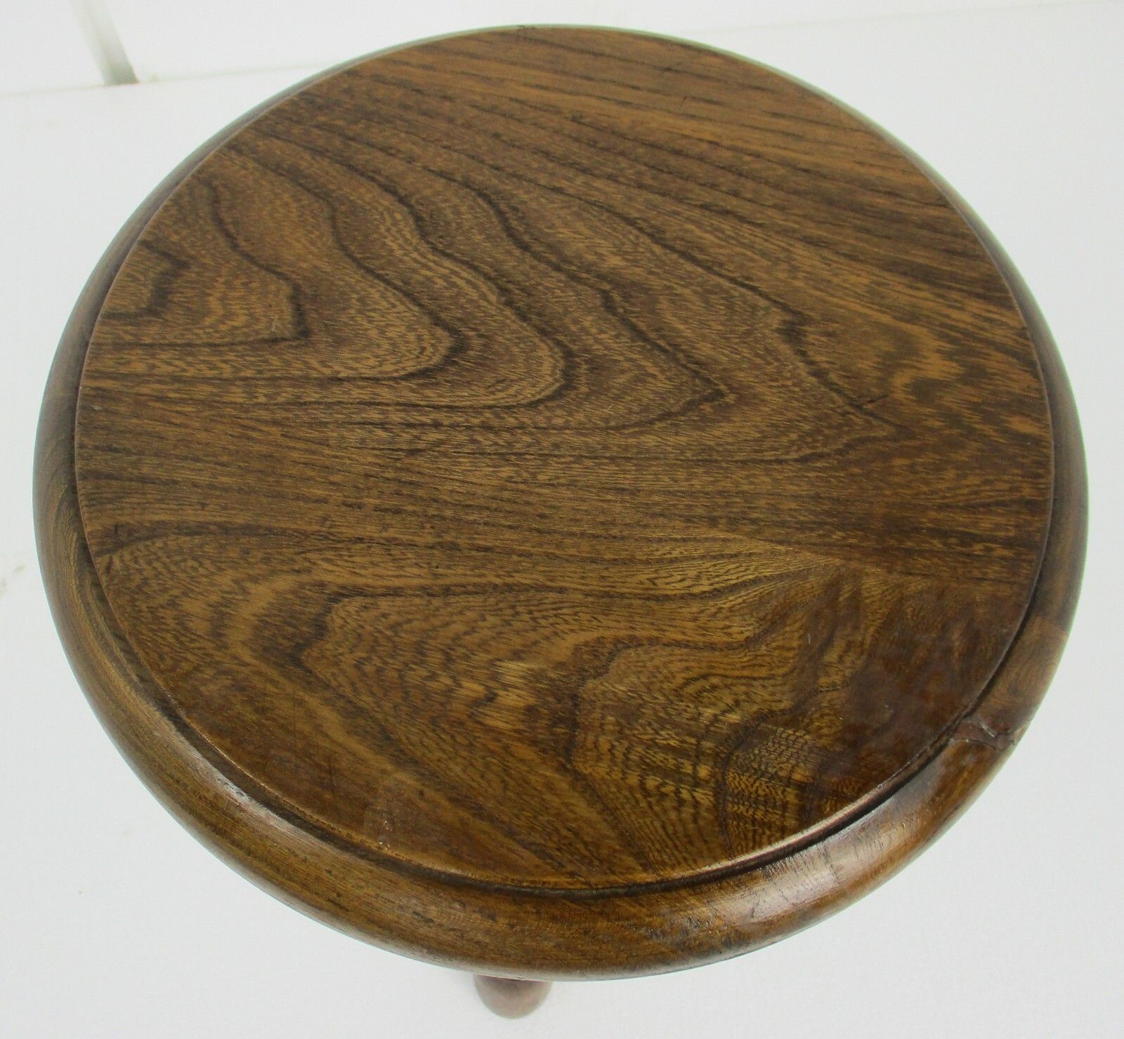 Vintage Hand Carved Wood Tripod Milking Stool Pedestal  Small Table Pedestal photo Furniture