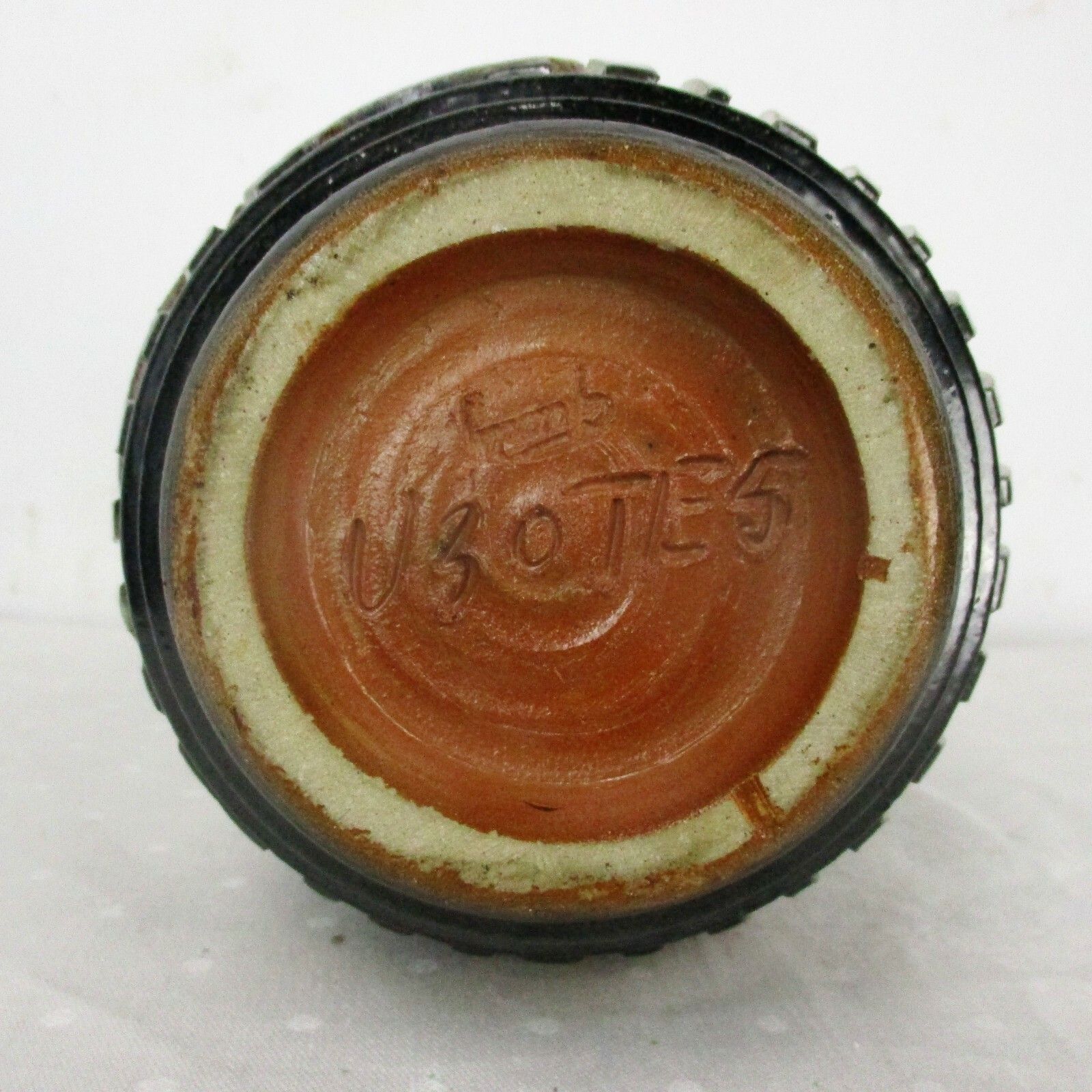 photo furniture Art Deco Revival Tall Vase Marked Roger Guerin Sun Flower  Stoneware  12.40"