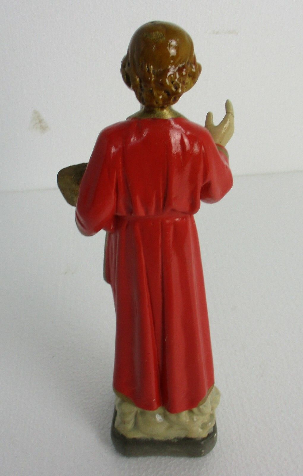 Statue Infant Jesus Santo Nino Wit Bible Plaster  Collector Gorgeous  Antique photo buy