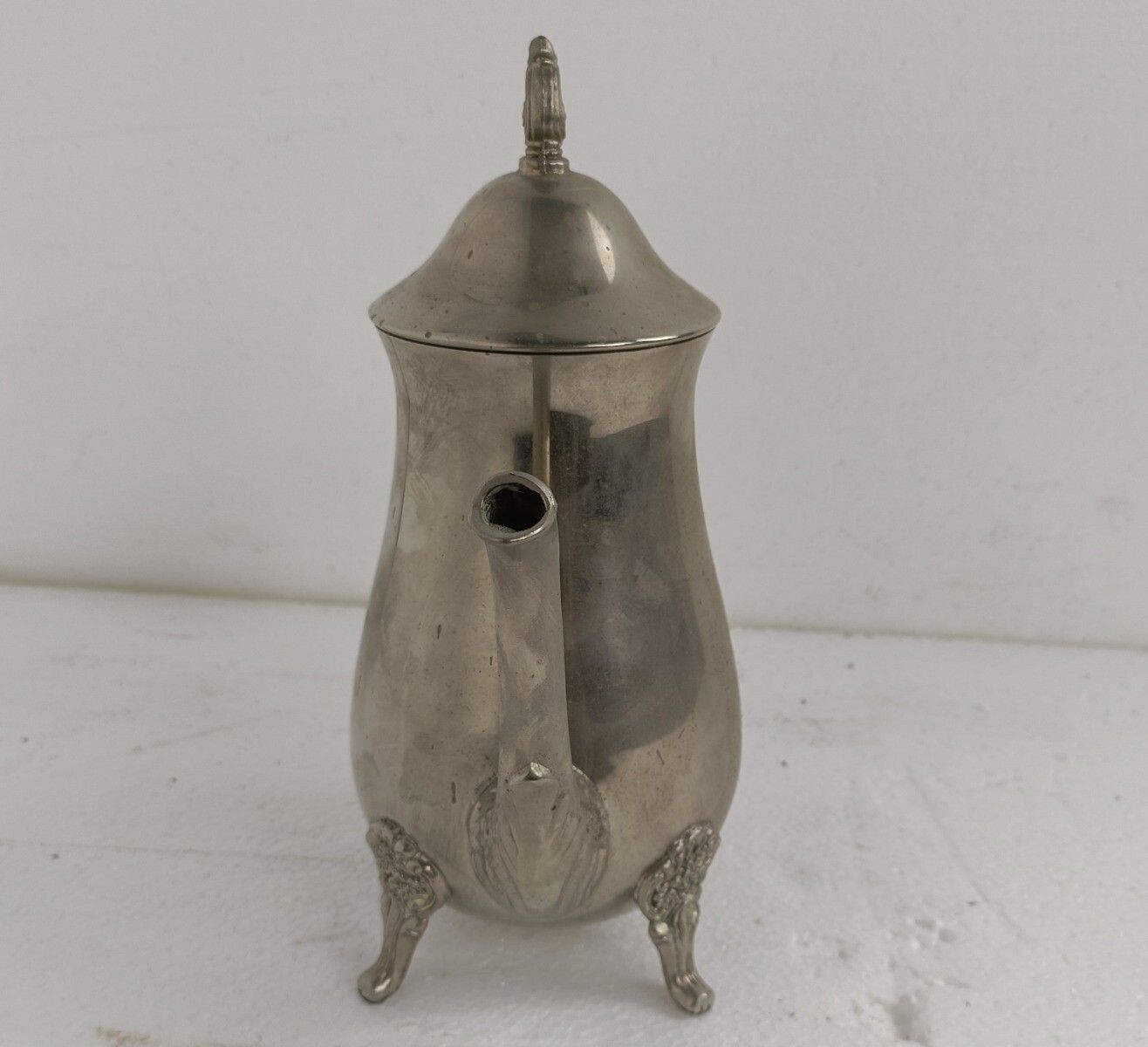 Silver Plated  Victorian English Coffee Tea Pot Decorative photo buy