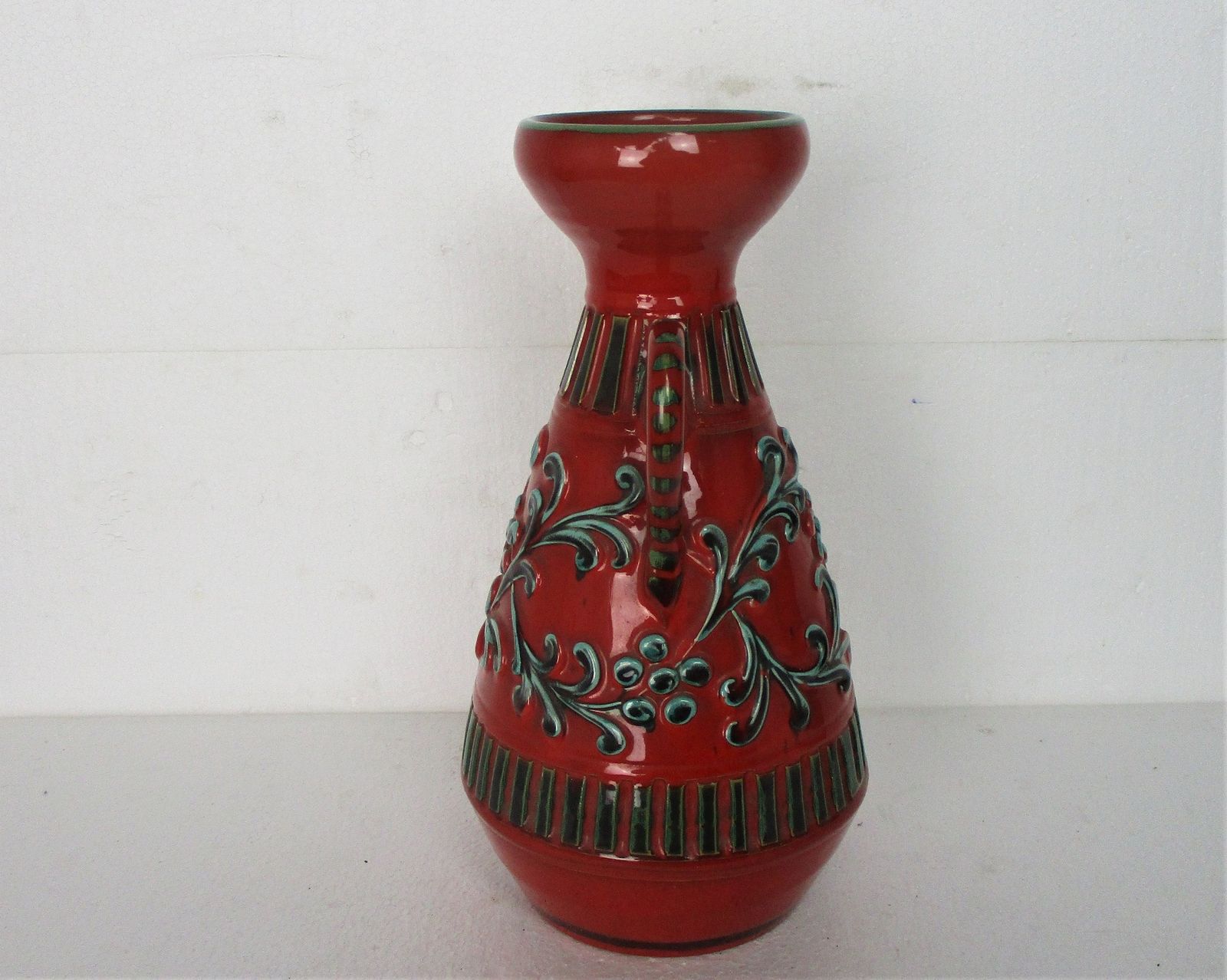Italian Gambone Style Vase Art Pottery Retro Pop Art Mid Century Modern Modernis photo Home Decor