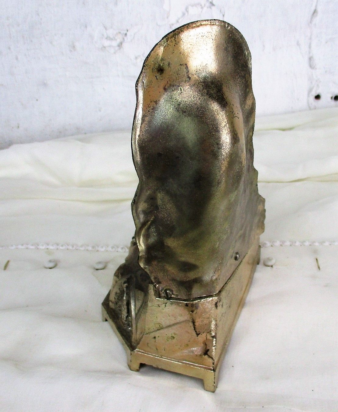 Large Working Lourdes Music Box Virgin Mary St Bernadette French France Spelter photo buy