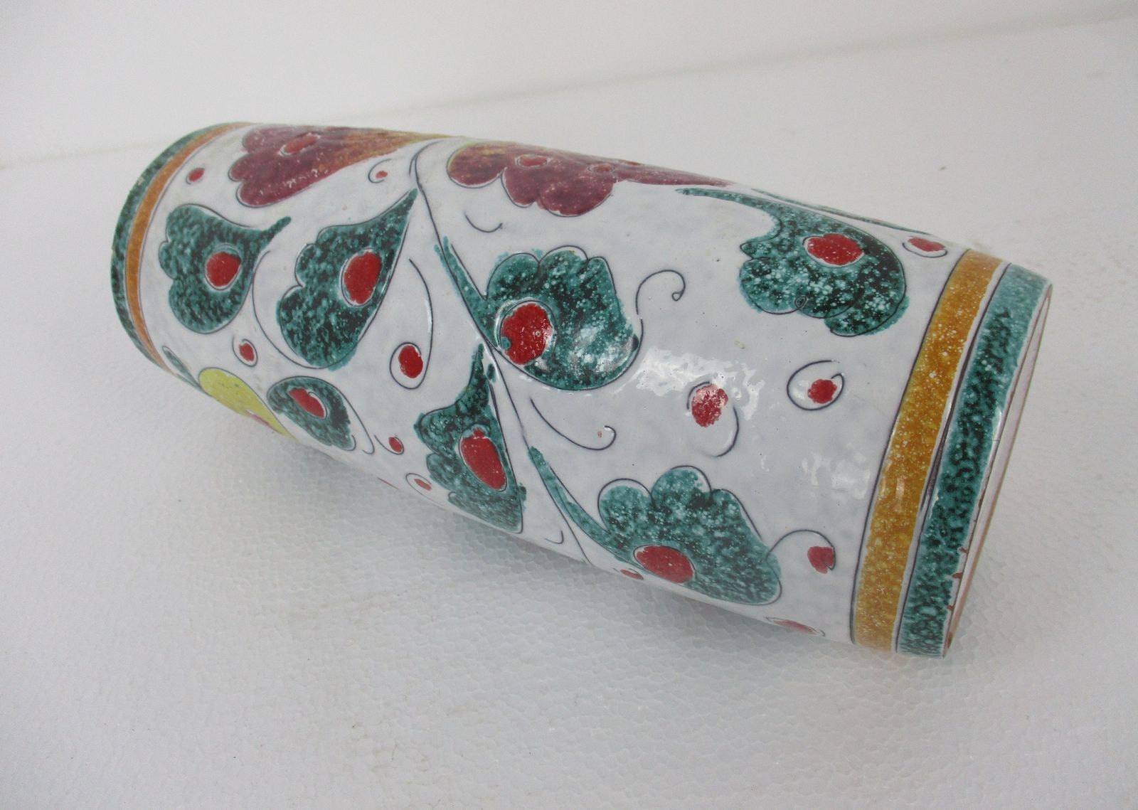 photo for sale Italian Gambone Style Vase Art Pottery Retro Pop Art Mid Century Modern Modernis