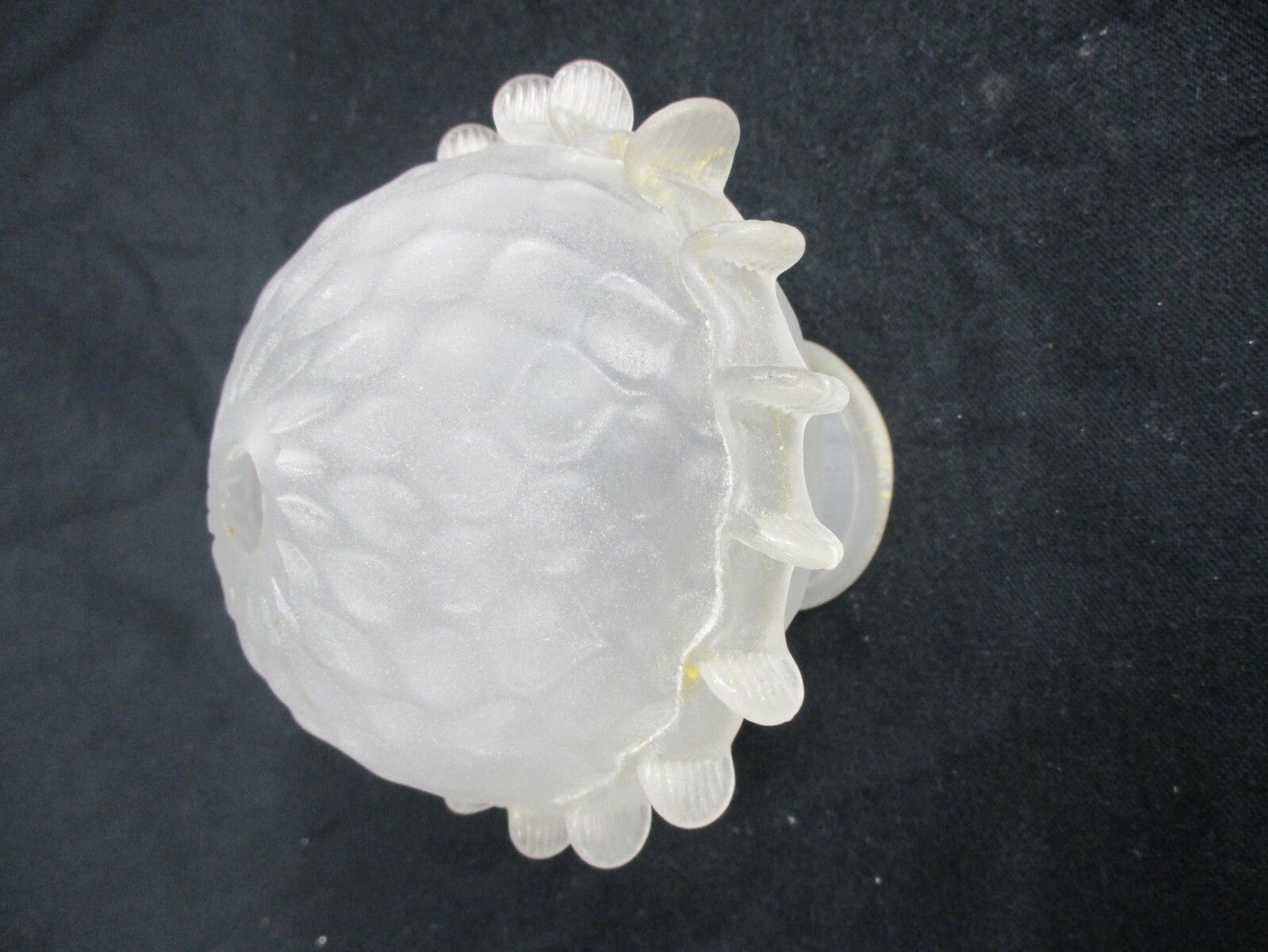 Venetian Murano Chandelier Replacement Part White Italian  Art Glass Reclaimed photo vinterior