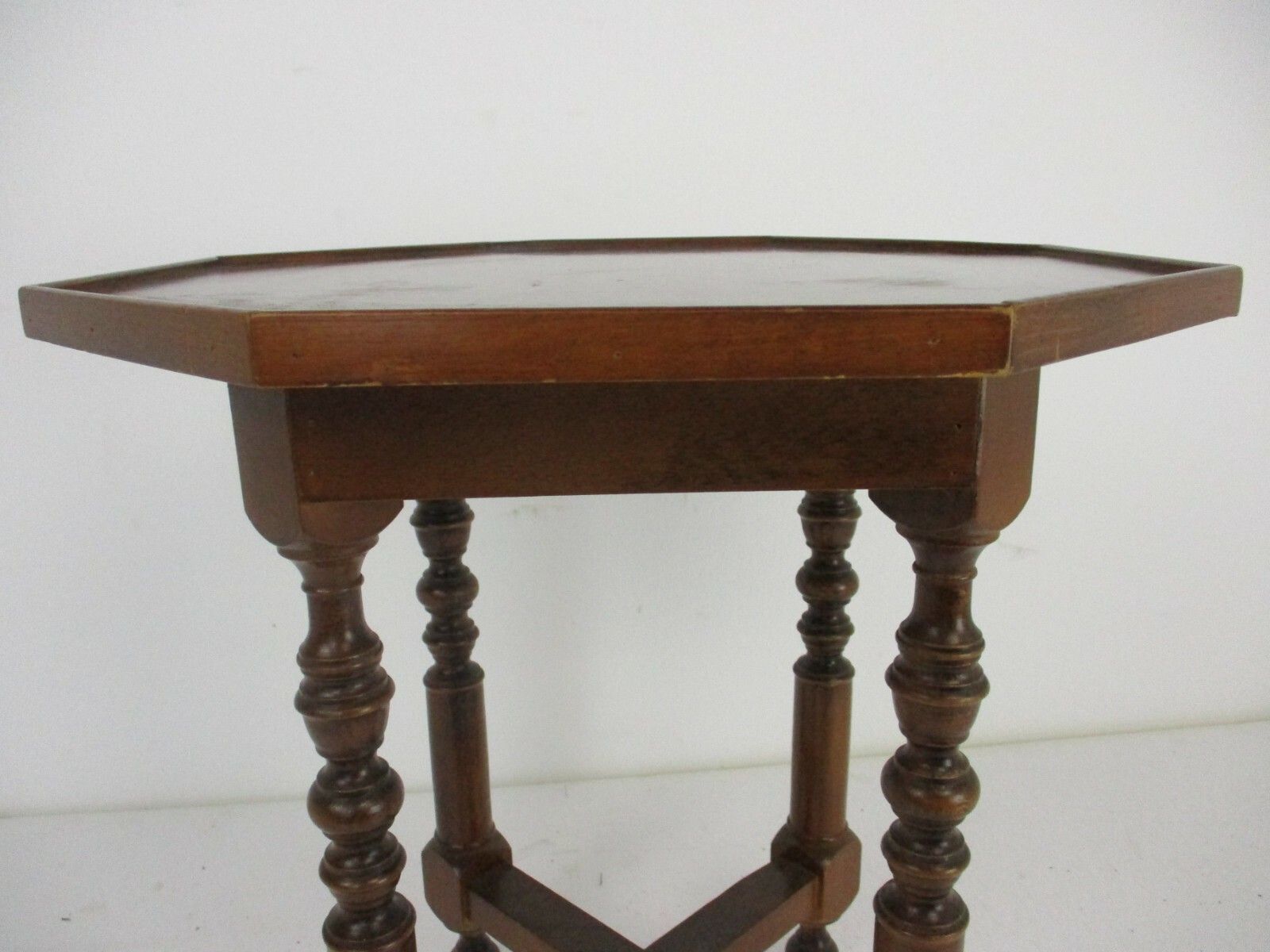 Wooden Side Wine Table Pedestal Plant Bonsai Stand Georgian Beautiful Farmhouse photo furniture
