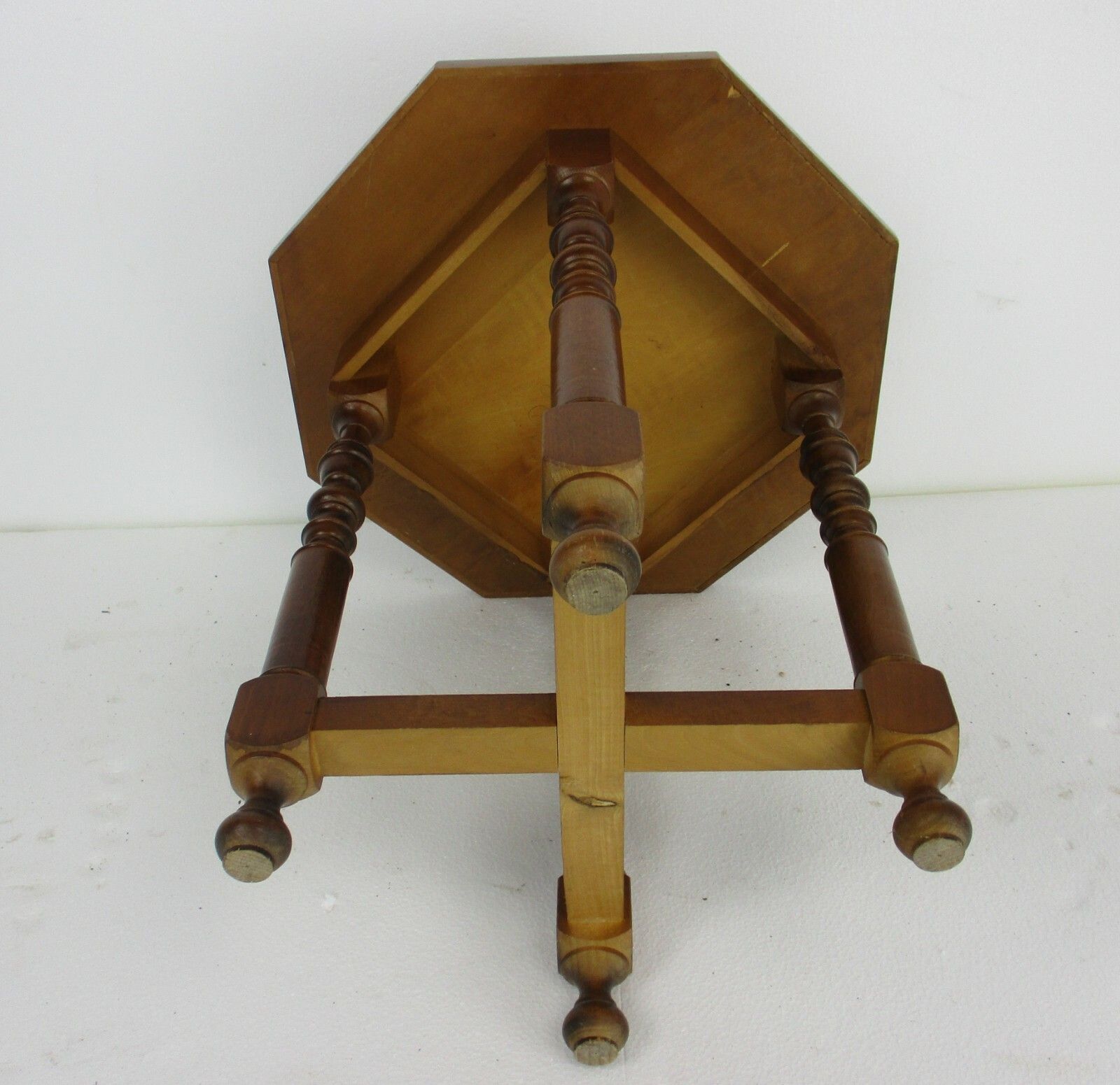Wooden Side Wine Table Pedestal Plant Bonsai Stand Georgian Beautiful Farmhouse photo buy