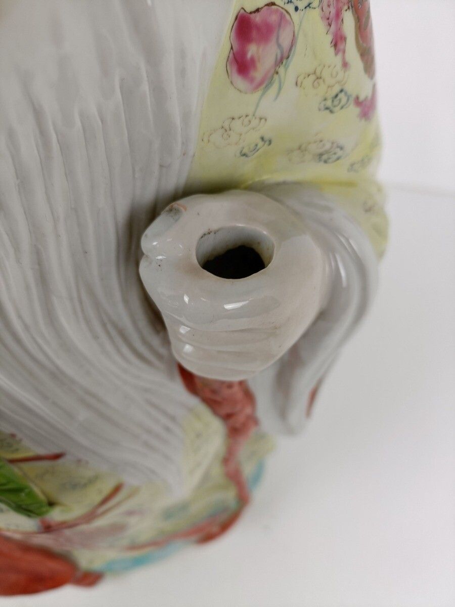 Porcelain Statue Chinese Shou Xing Longevity Lucky Symbol Fu Lu Shou San Xing Th photo buy