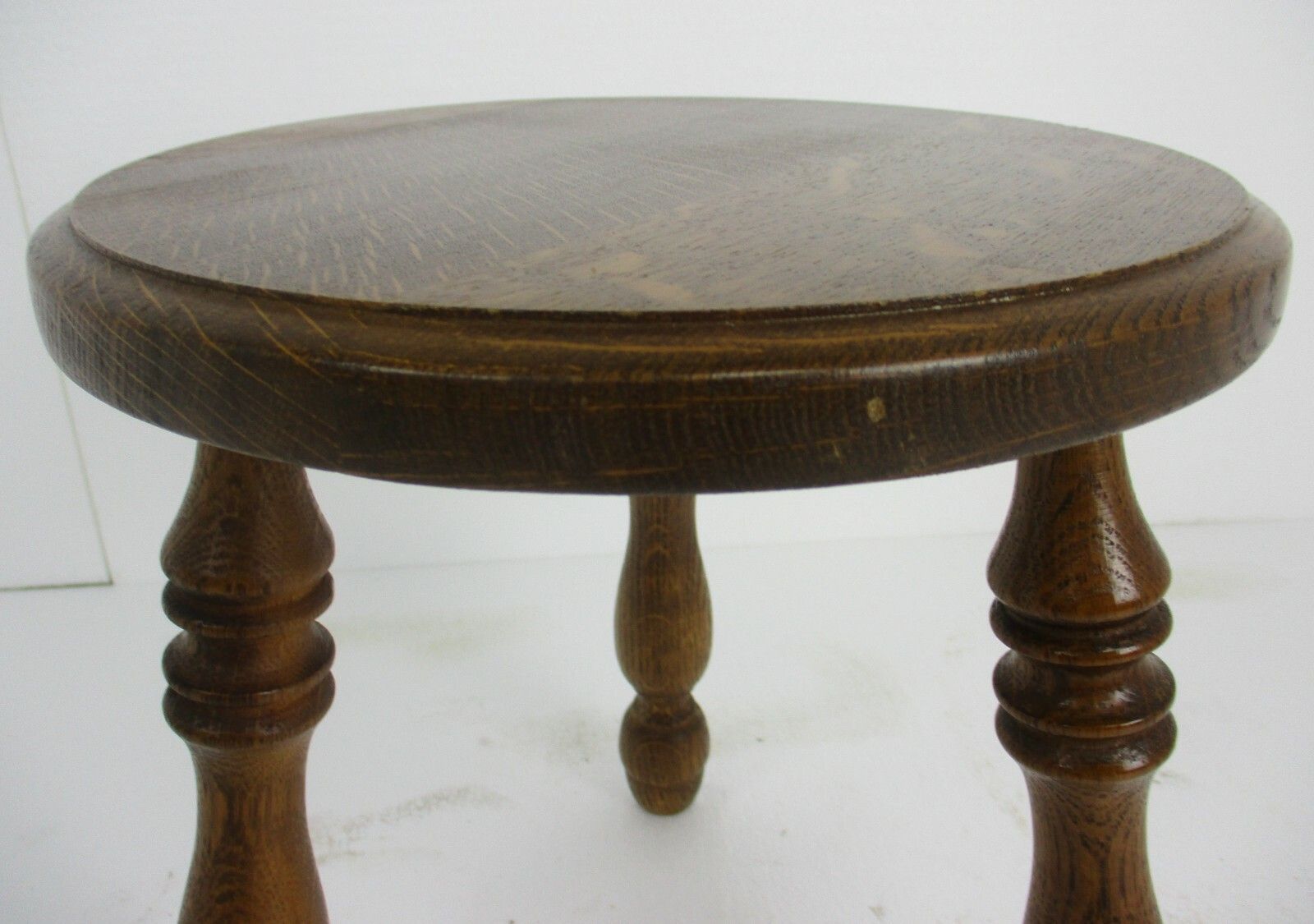 Milking Stool Pedestal Table Plant Flower Bonsai Stand Side Table Barn Country photo Furniture