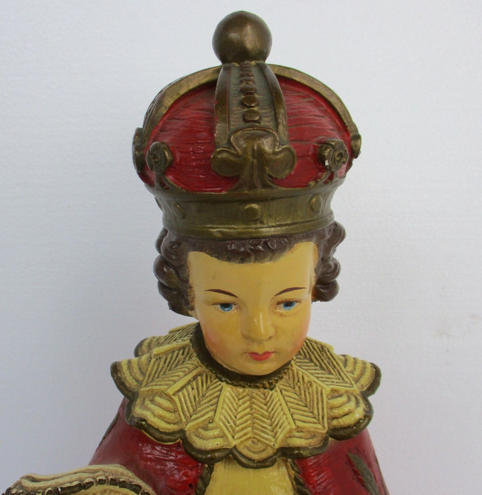 Xl Statue Infant Of Prague Infant Jesus Santo Nino Plaster Chapel Collector Wow photo furniture