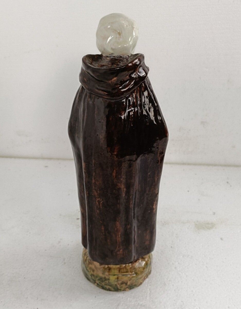 Old Lady Poterie Flamande Faience Flanders Pottery Glazed Large Collector Hand M photo 142.0