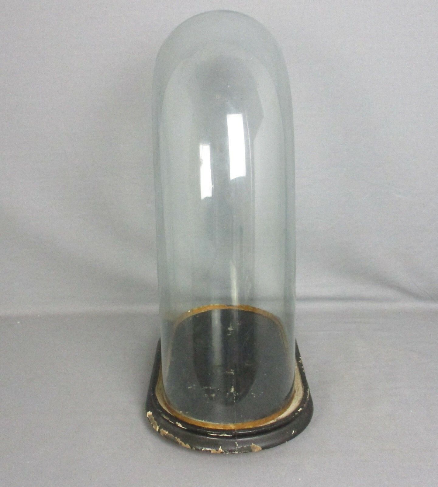 Antique Victorian Oval Hand Blown Glass Globe Dome Doll Clock 19.68 H 14.56"!! photo furniture