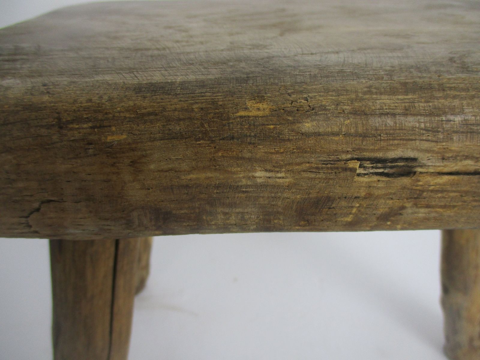 Vintage Hand Carved Wood  Milking Stool Pedestal Table Plant Flower Bonsai Stand photo 117.0