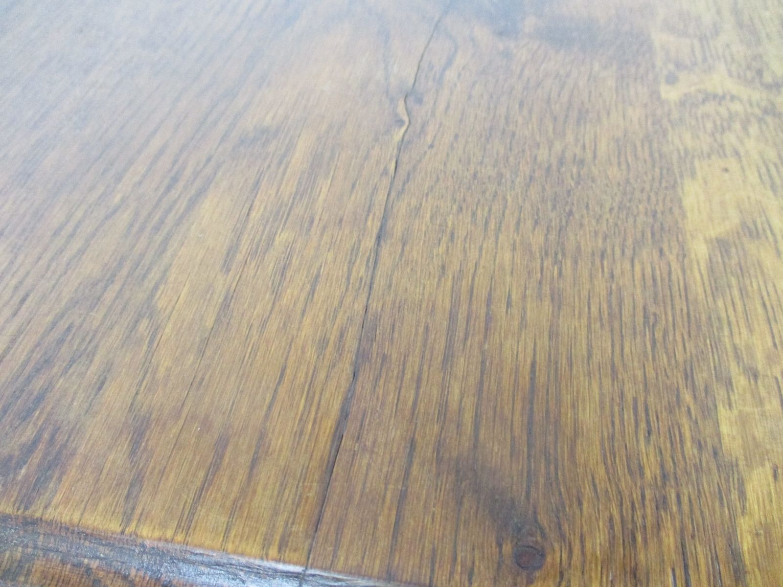 Mid Century French Oak Coffee Side Occasional Table Barn Country Farmhouse Style photo vinterior