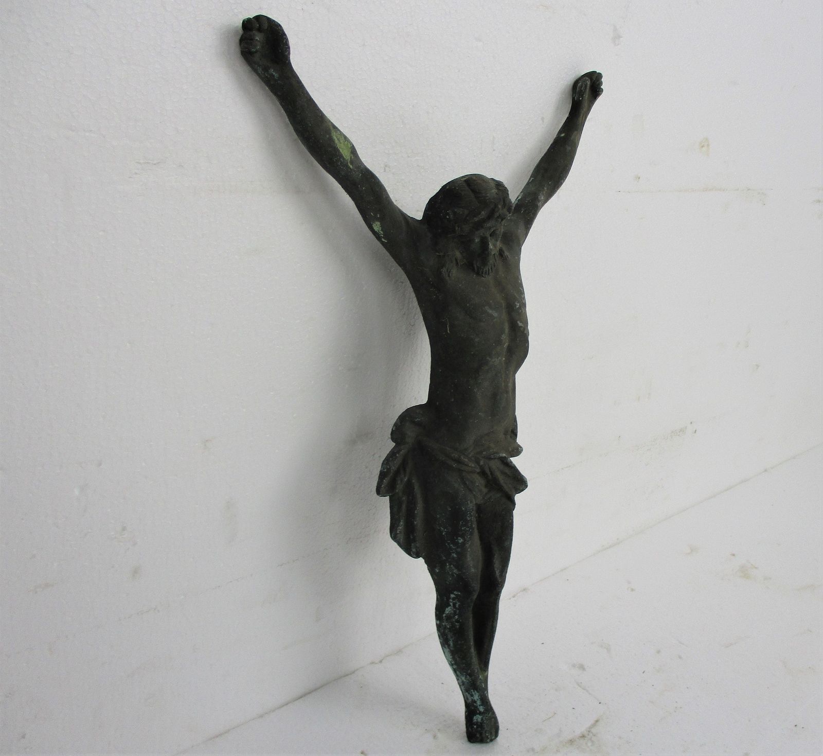 Gorgeous Antique Brass Bronze Corpus Jesus Christ Church 19th 20th Century 18.89 photo Art