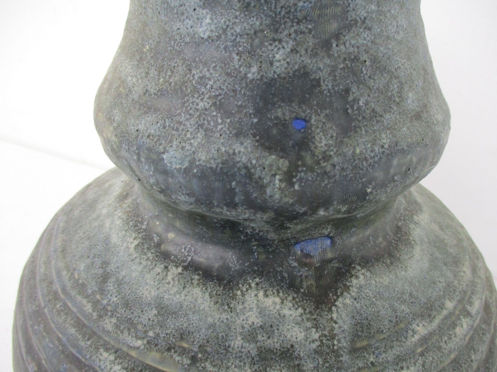 Large West Germany Style Vase Ceramic Mid Century Modern Glazed Art Pottery Faie photo for sale