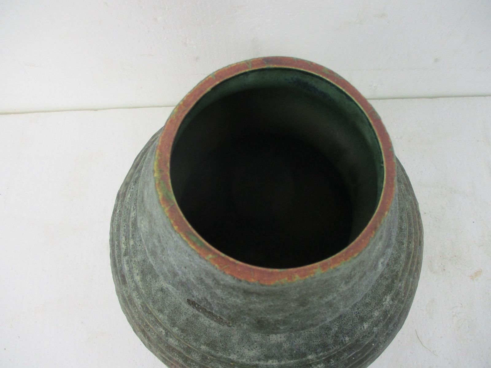 Large West Germany Style Vase Ceramic Mid Century Modern Glazed Art Pottery Faie photo buy