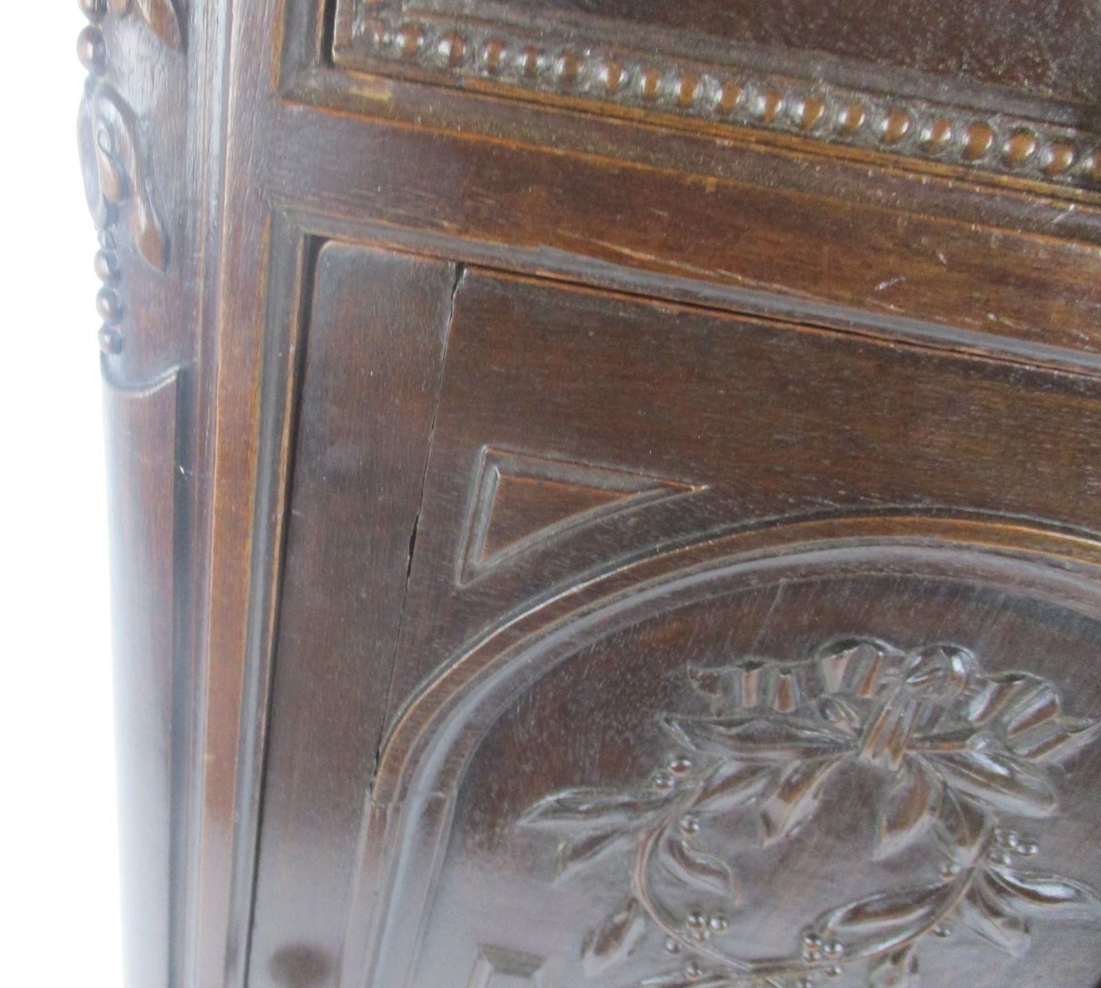 Antique Art Deco Art Nouveau Marble Top  And Inside Side Cabinet Table Night Sta photo for sale