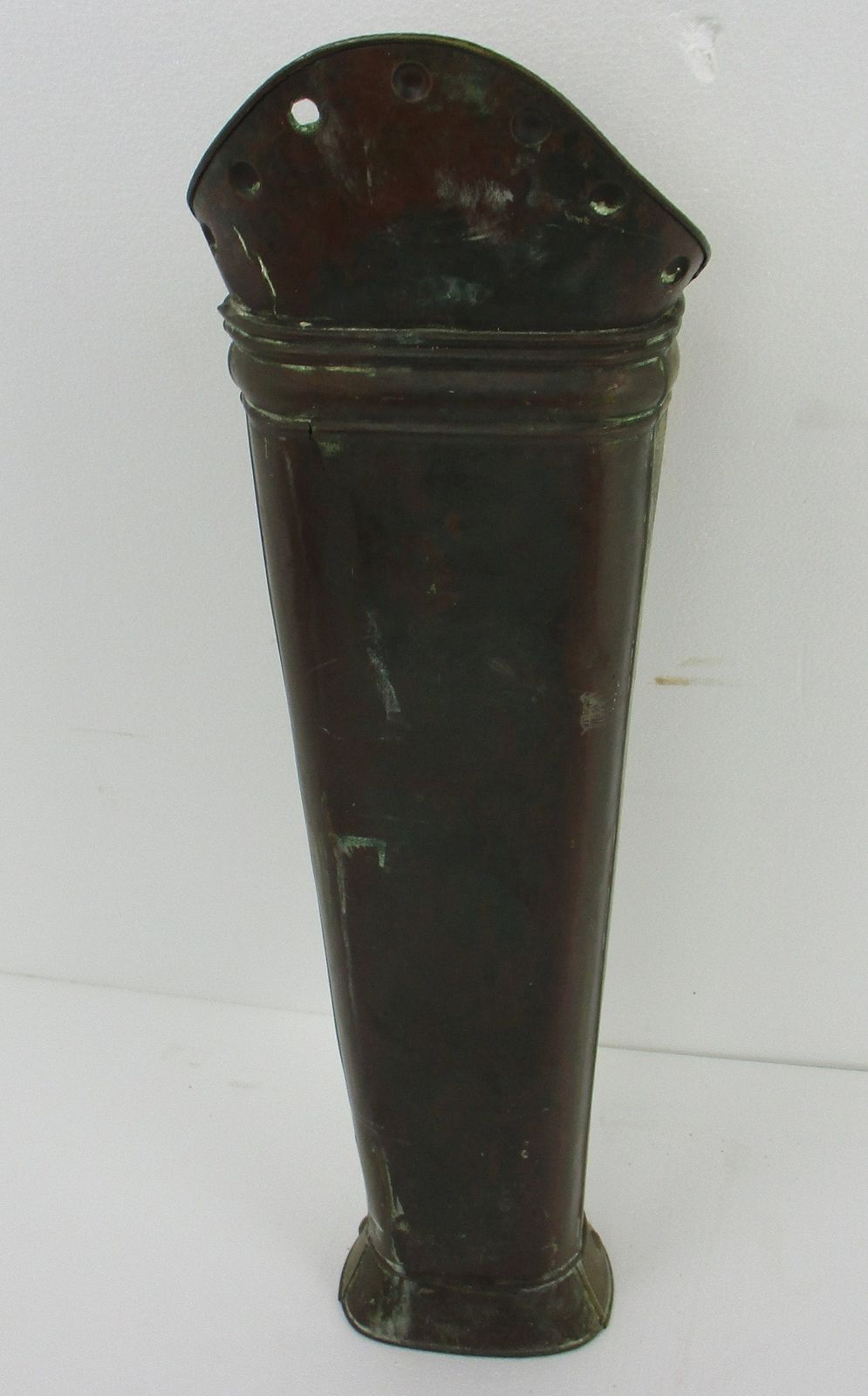 Umbrella Kane Stand Hammered Brass 40s Mid Century Modern French Knight Embossed photo vinterior