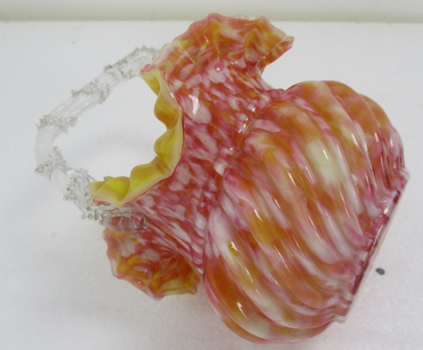 Italian Millefiori  Bowl Dish Centerpiece Murano  Art Glass Modernist Fazzoletto photo buy