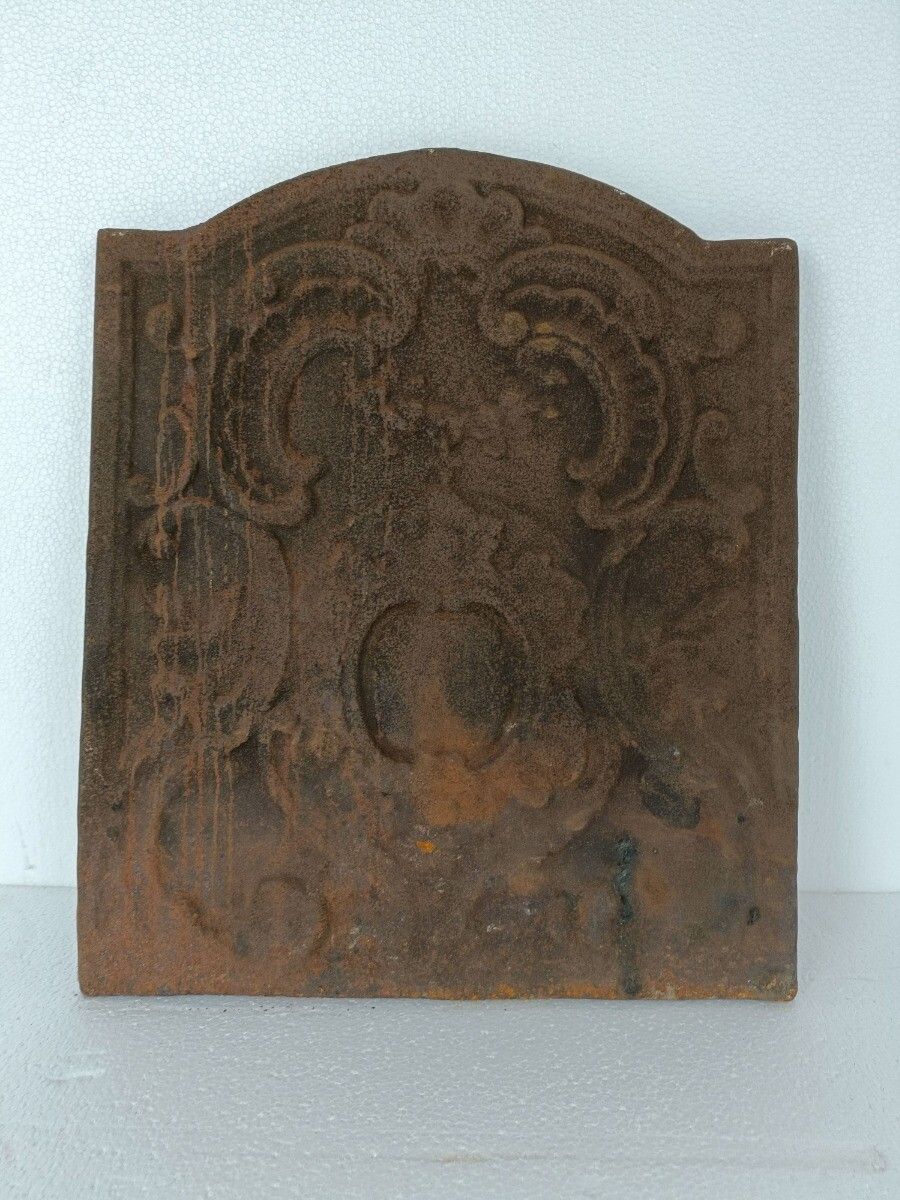 Fireplace Screen Spark Guard Wrought Iron  Ornate Rustic Antique Heavy photo furniture