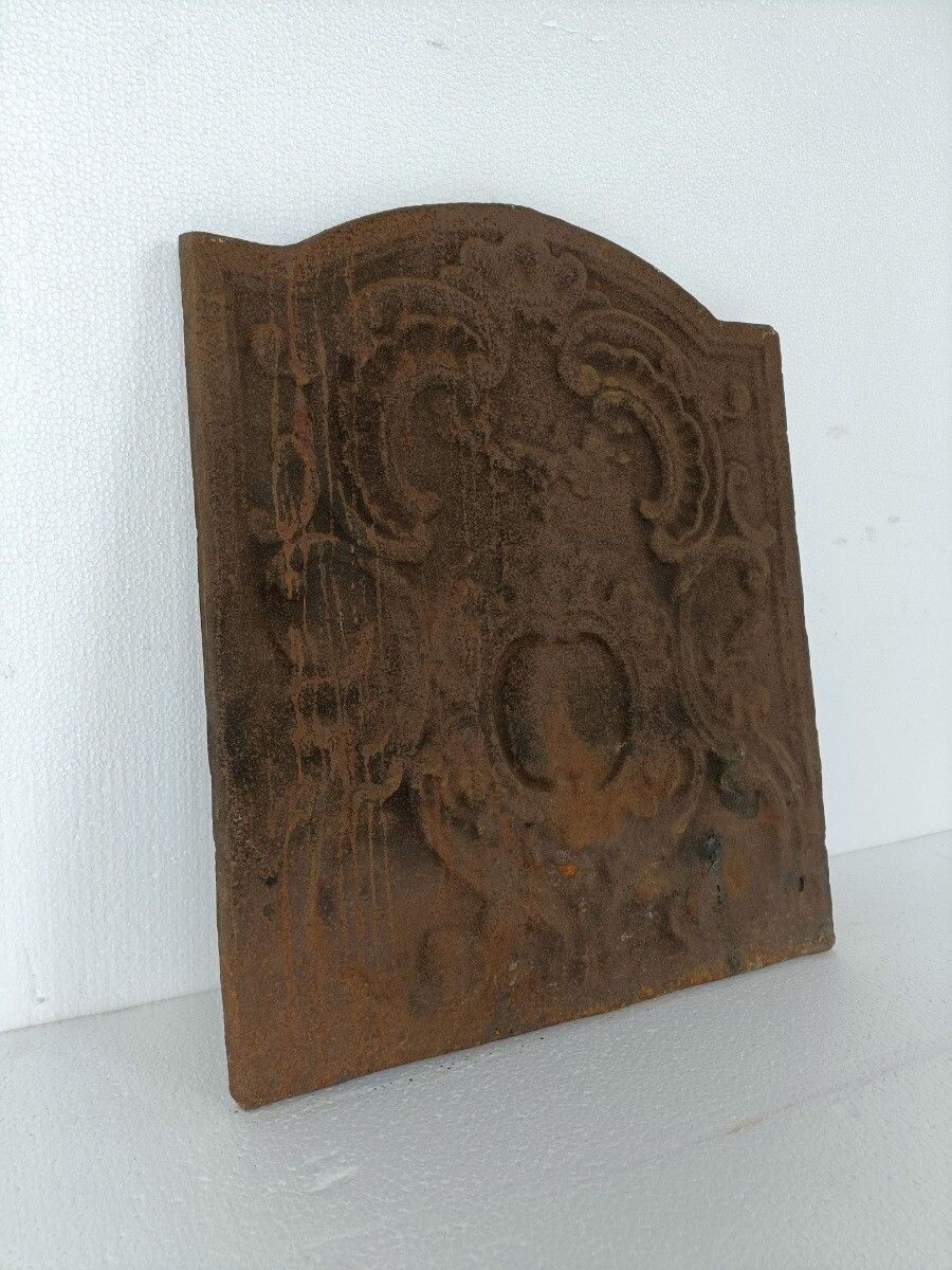 Fireplace Screen Spark Guard Wrought Iron  Ornate Rustic Antique Heavy photo for sale