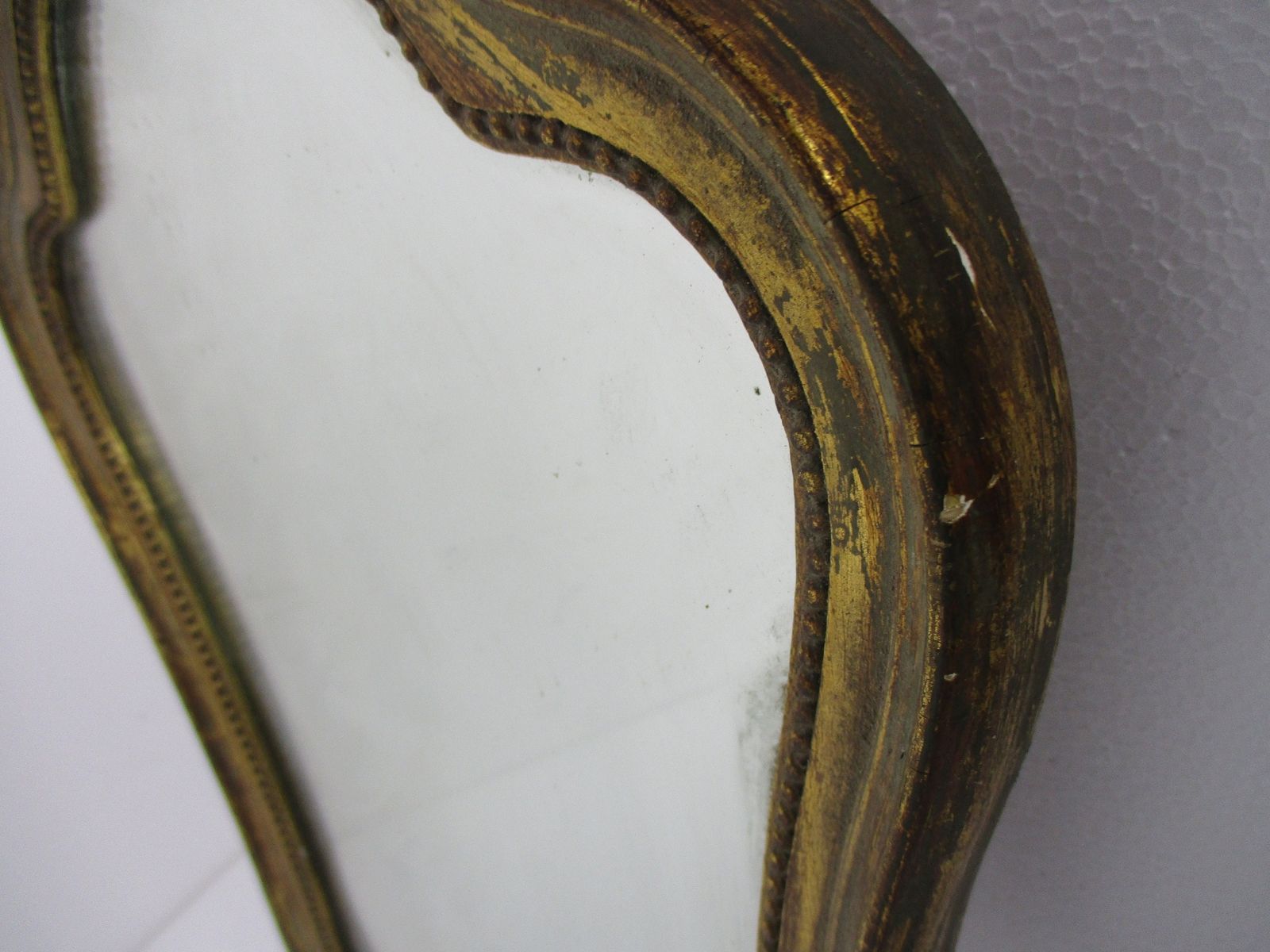 Gorgeous Ornate Oval Wood Wall Hanging Mirror Romantic Hollywood Regency photo Home Decor