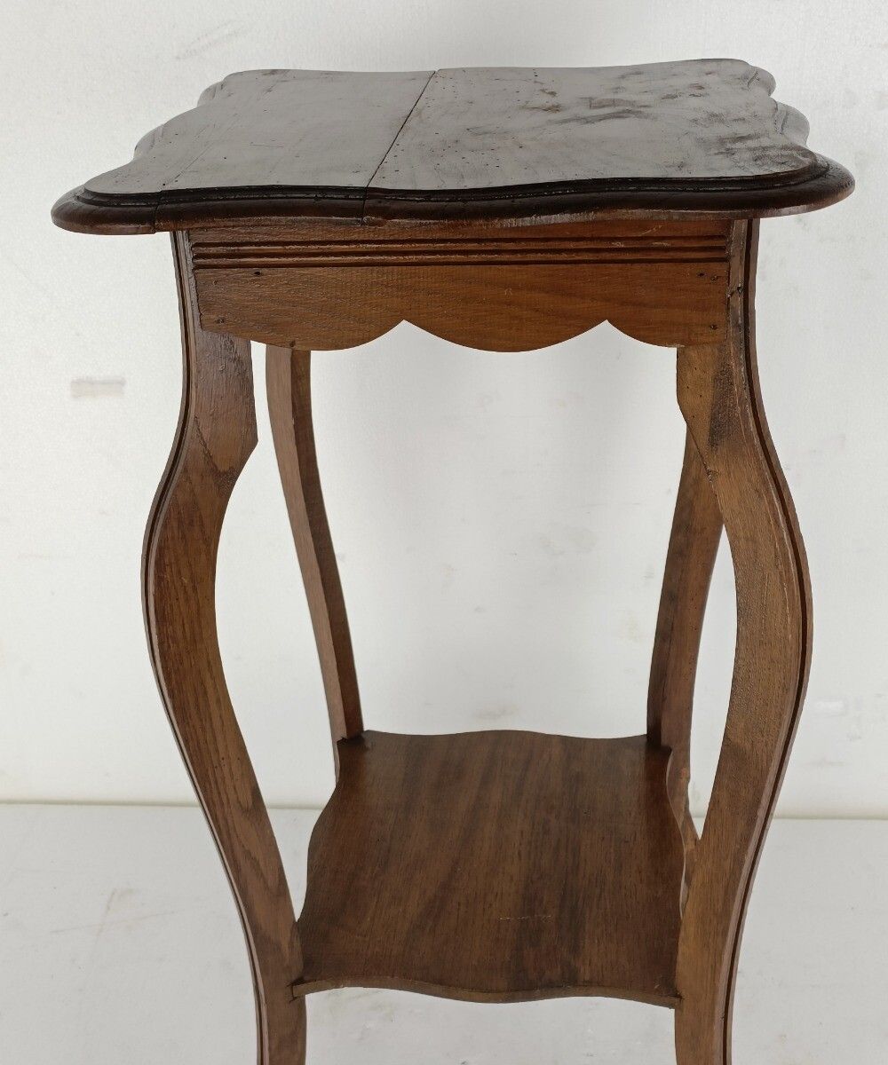 Large Art Nouveau Pedestal Side Occasional Table Plant Flower Stand Two Tier Art photo Furniture