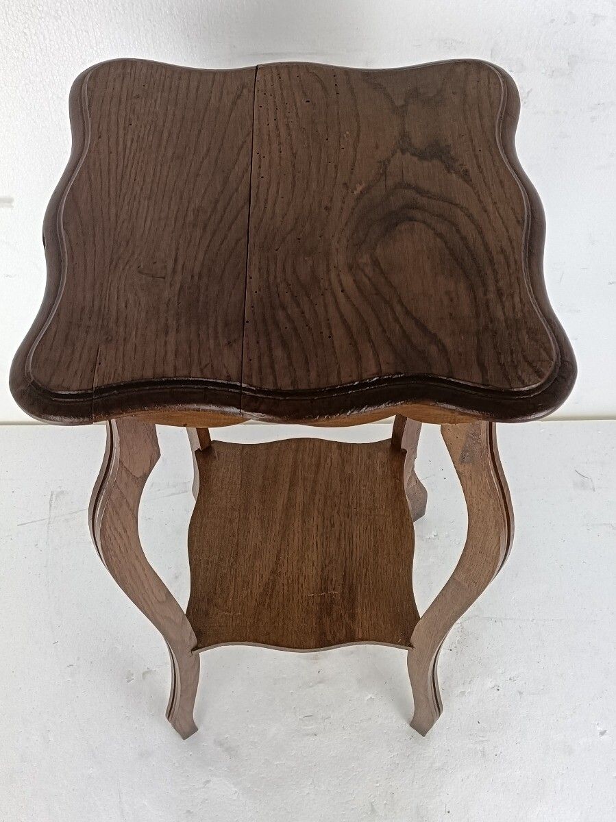 Large Art Nouveau Pedestal Side Occasional Table Plant Flower Stand Two Tier Art photo 244.0