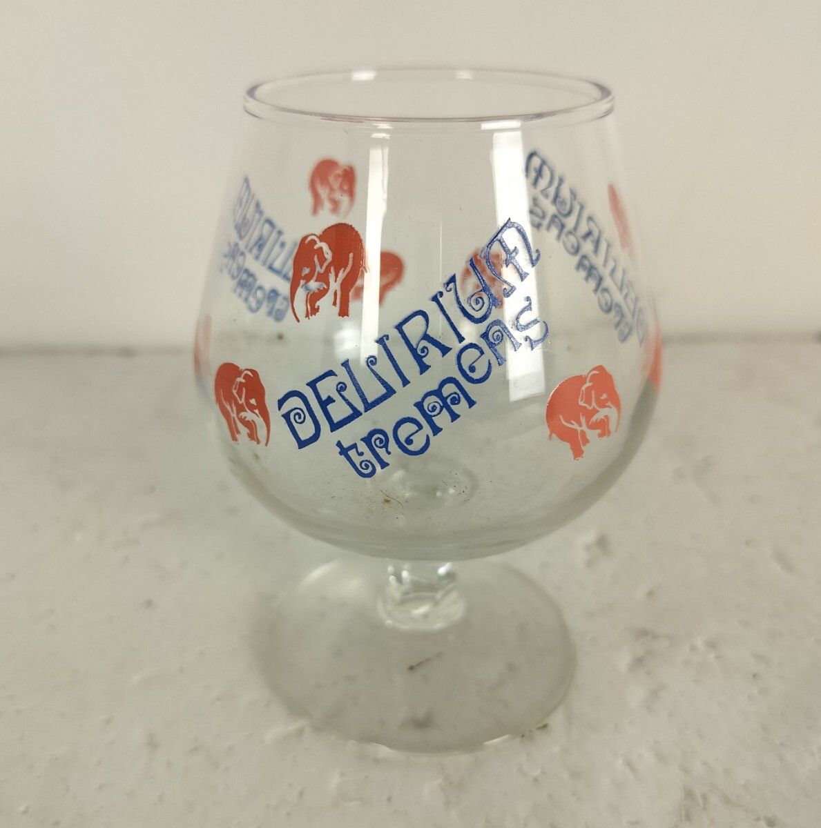 4 Different Beer Glasses Belgium Delirium Tremens Pink Elephants Collector photo for sale