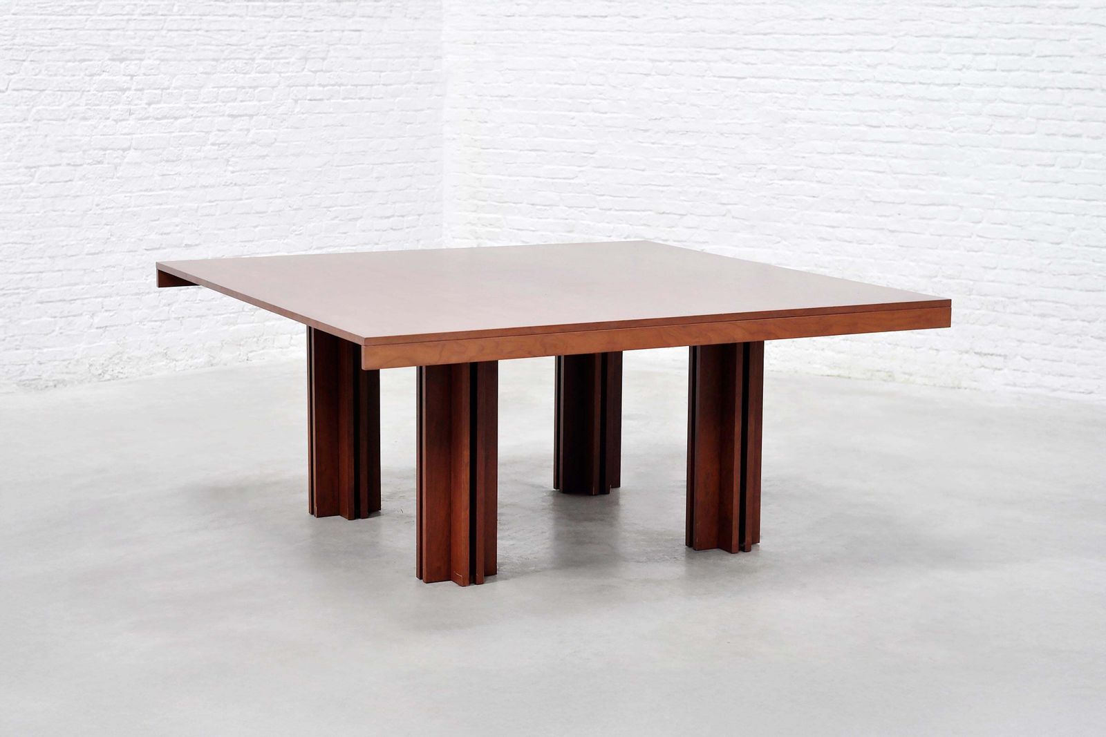 Carlo Scarpa 'Quatour' Dining Table In Walnut, Simon Gavina, Italy, 1974 photo buy