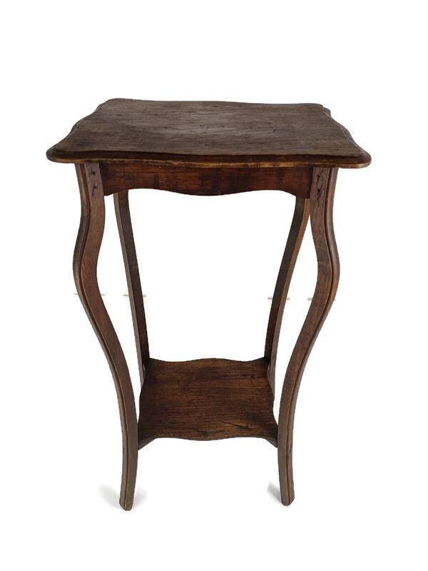Art Nouveau Pedestal Side Occassional Table Plant Bonsai Stand Two Tier Antique