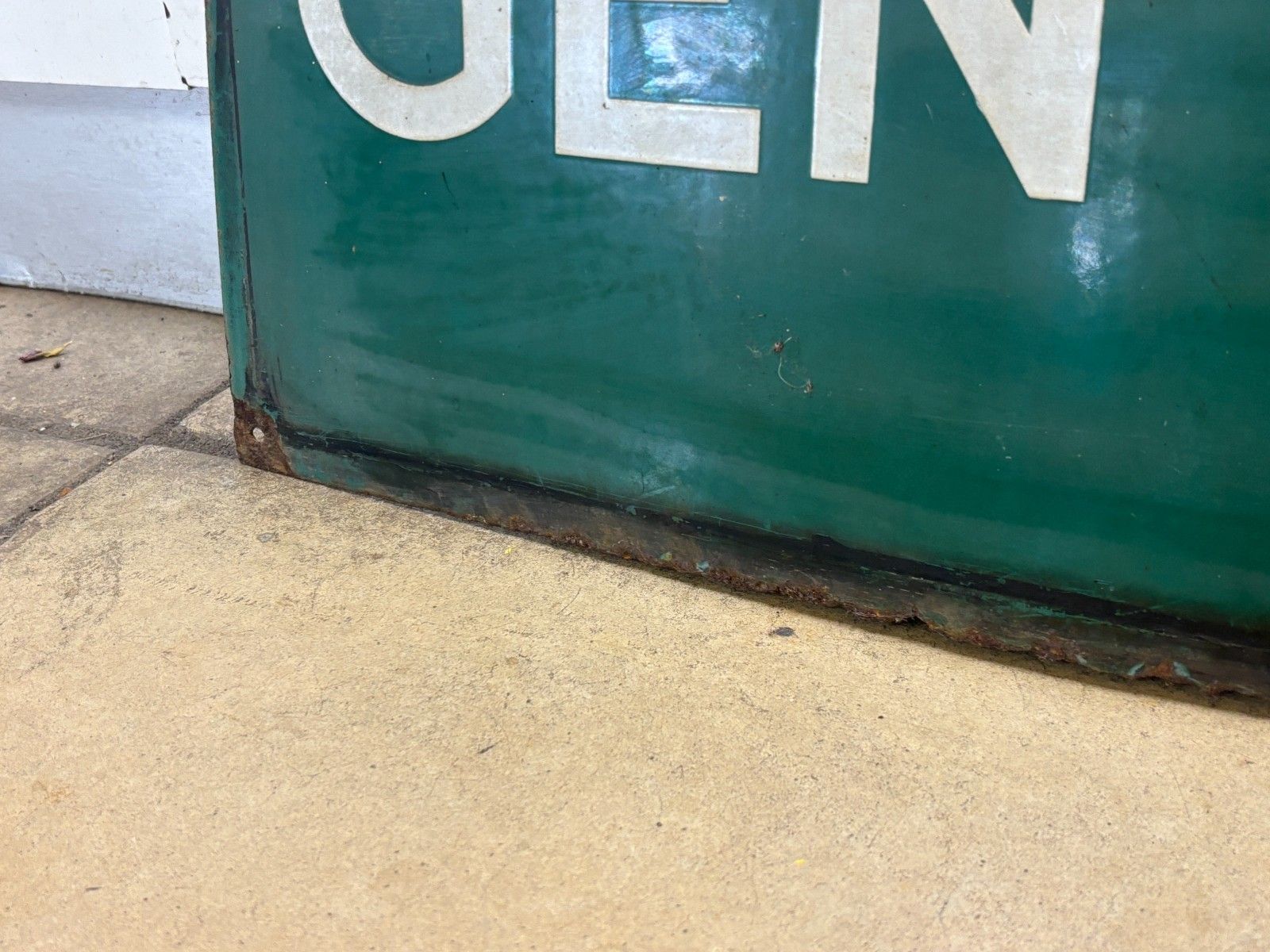 photo furniture Antique Victoria Railway Gentlemen Enamel Sign By Mcclean & Co Ltd, London