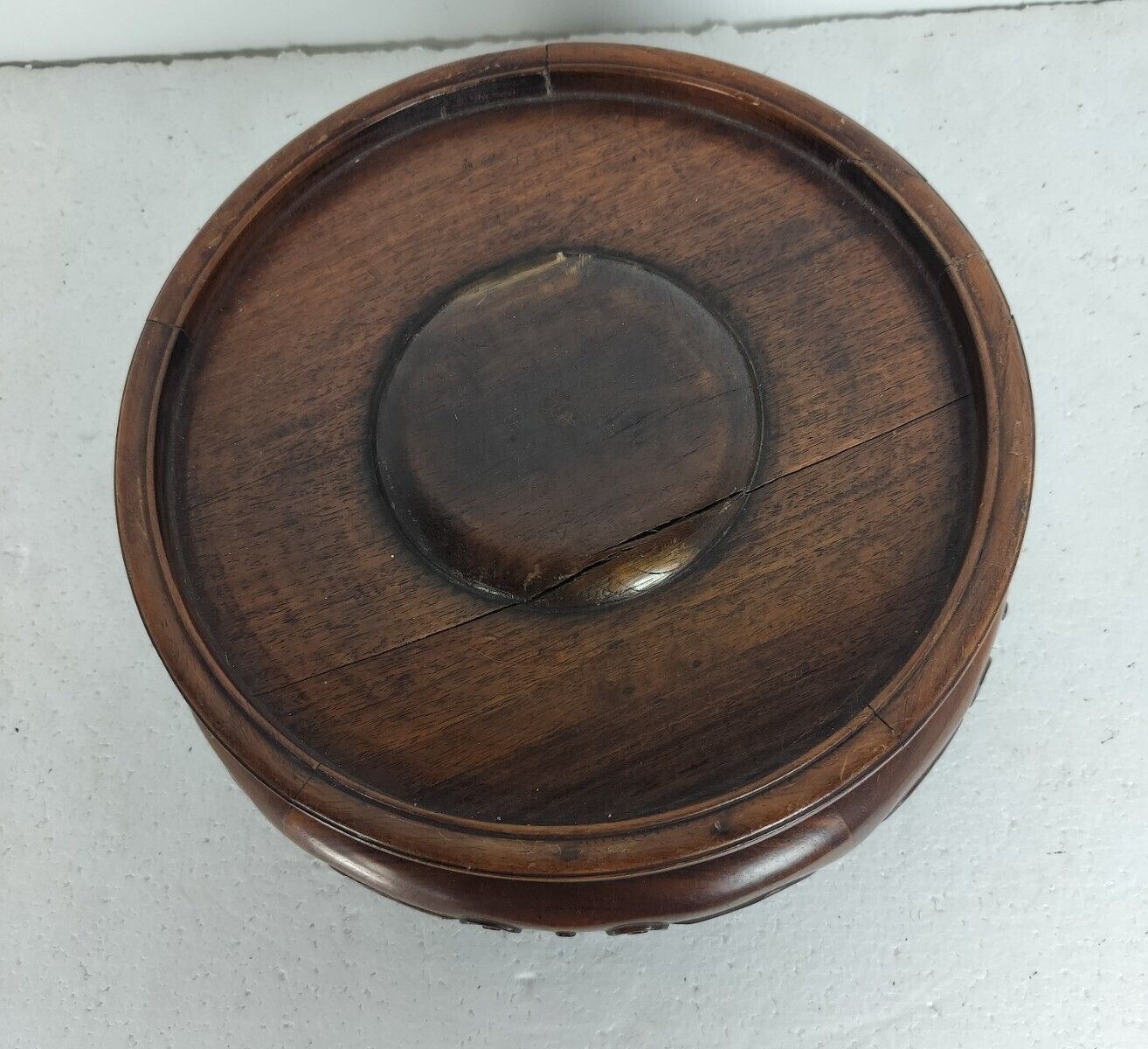 Pedestal Stand For Planter Large Flower Jardiniere Or Vase Chinese Wood Display photo for sale