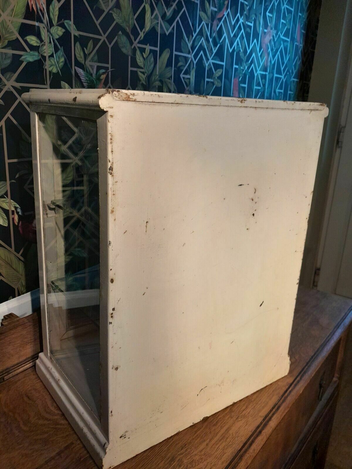photo for sale Early Mid Century Metal Medicine Cabinet