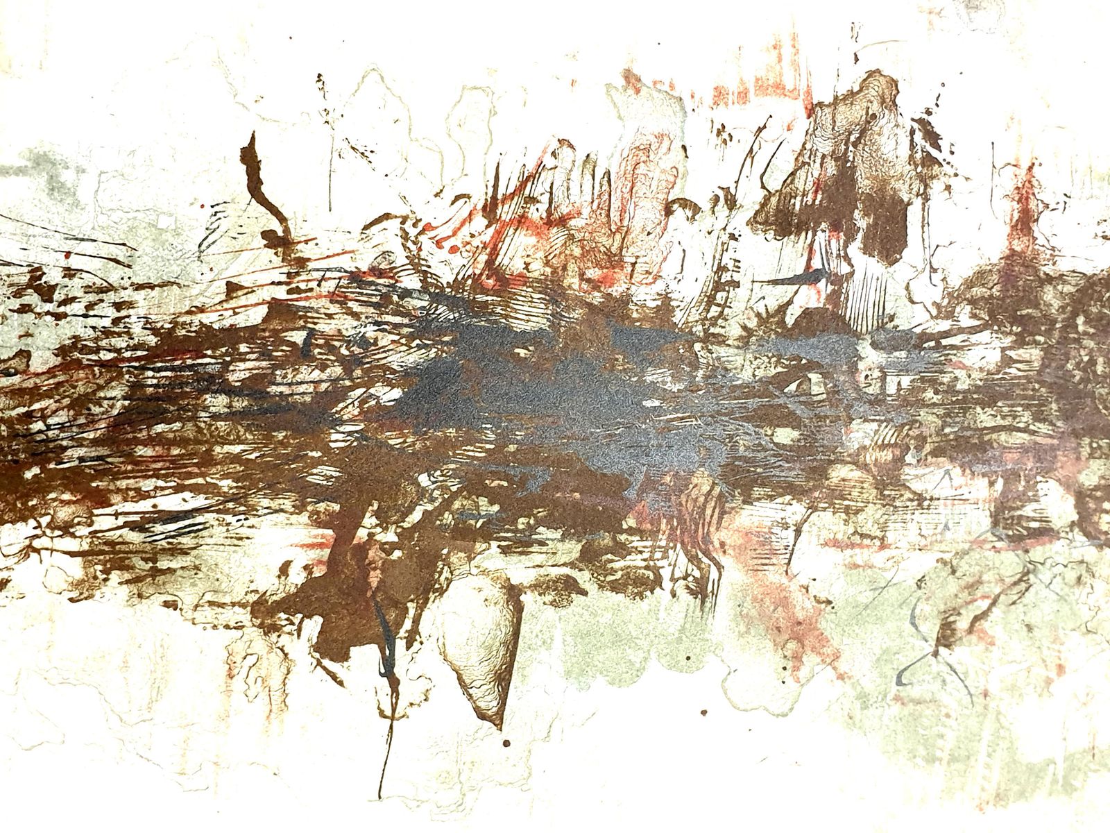 Zao Wou Kizao Wou Ki   Original Lithograph   Abstract Composition1962 photo 3636.0