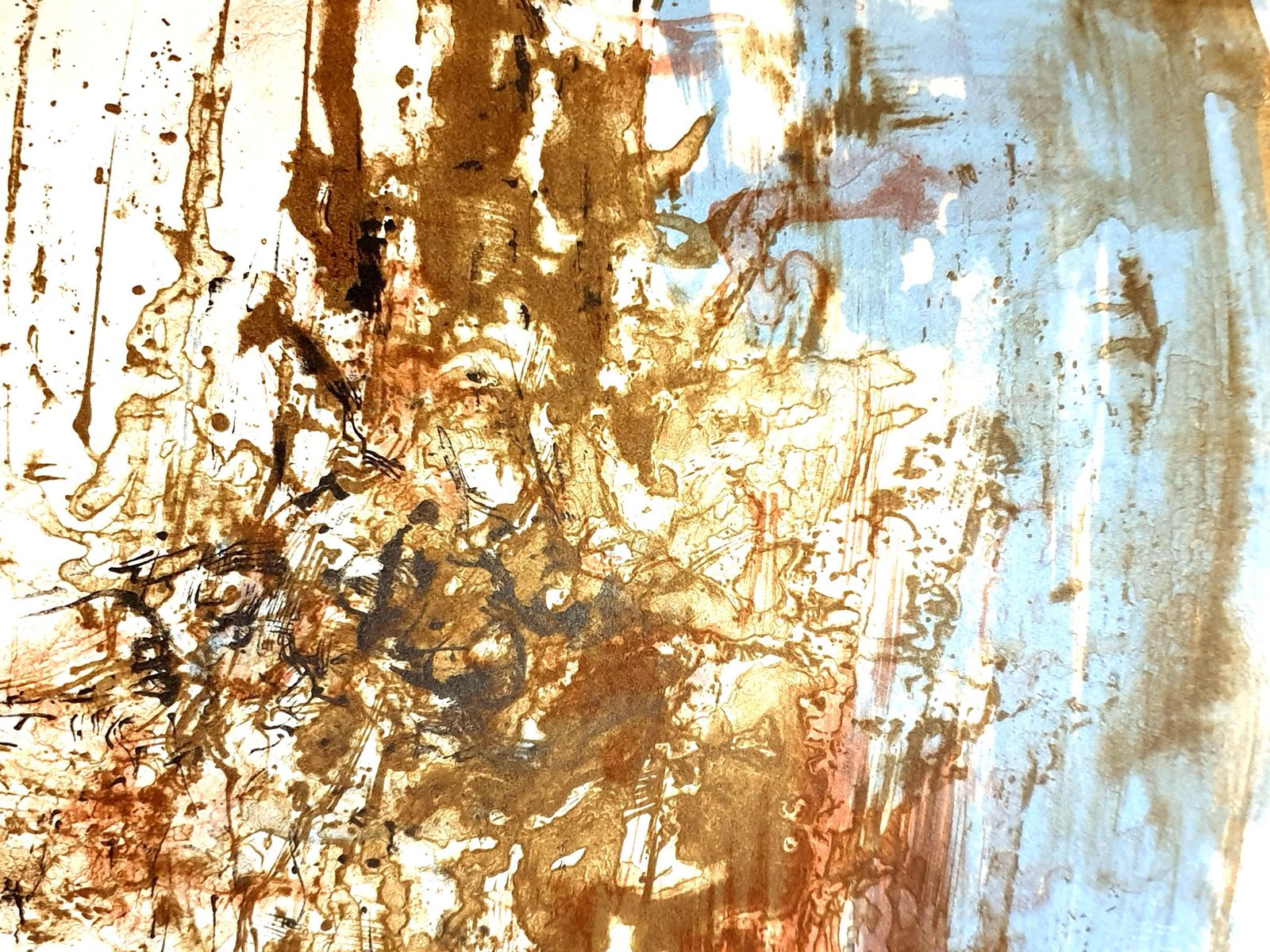 Zao Wou Kizao Wou Ki   Original Lithograph   Abstract Composition1962 photo furniture