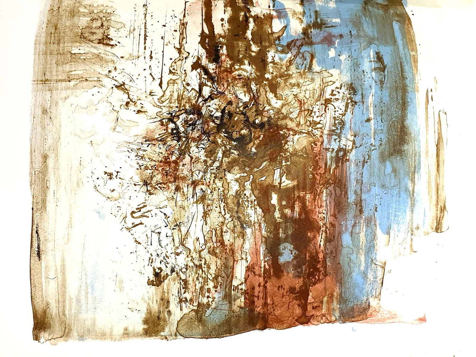 Zao Wou Kizao Wou Ki   Original Lithograph   Abstract Composition1962 photo for sale