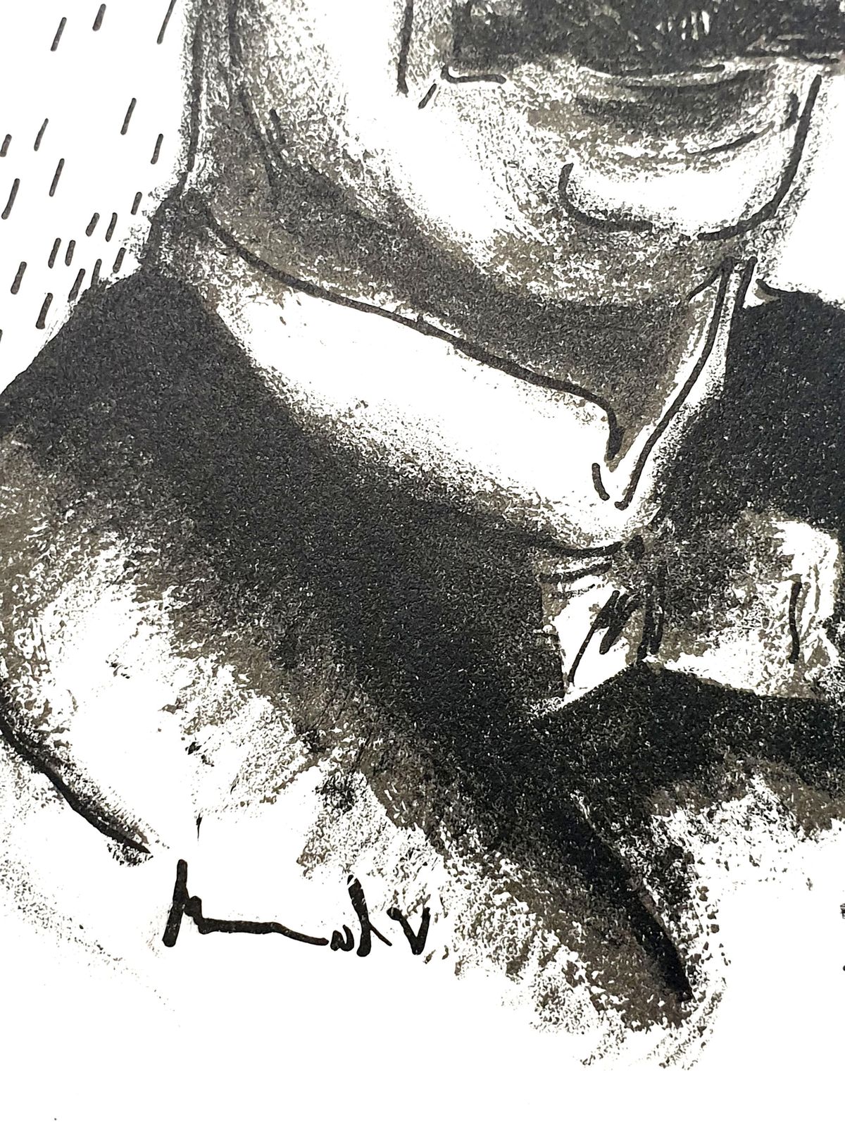 Maurice De Vlaminckmaurice De Vlaminck   Portrait   Original Lithograph1956 photo for sale