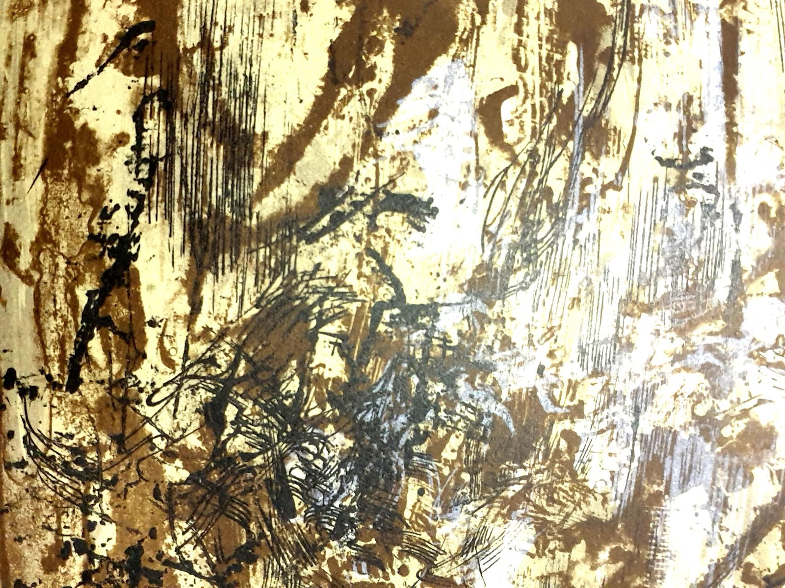 Zao Wou Kizao Wou Ki   Original Lithograph   Abstract Composition1962 photo vinterior
