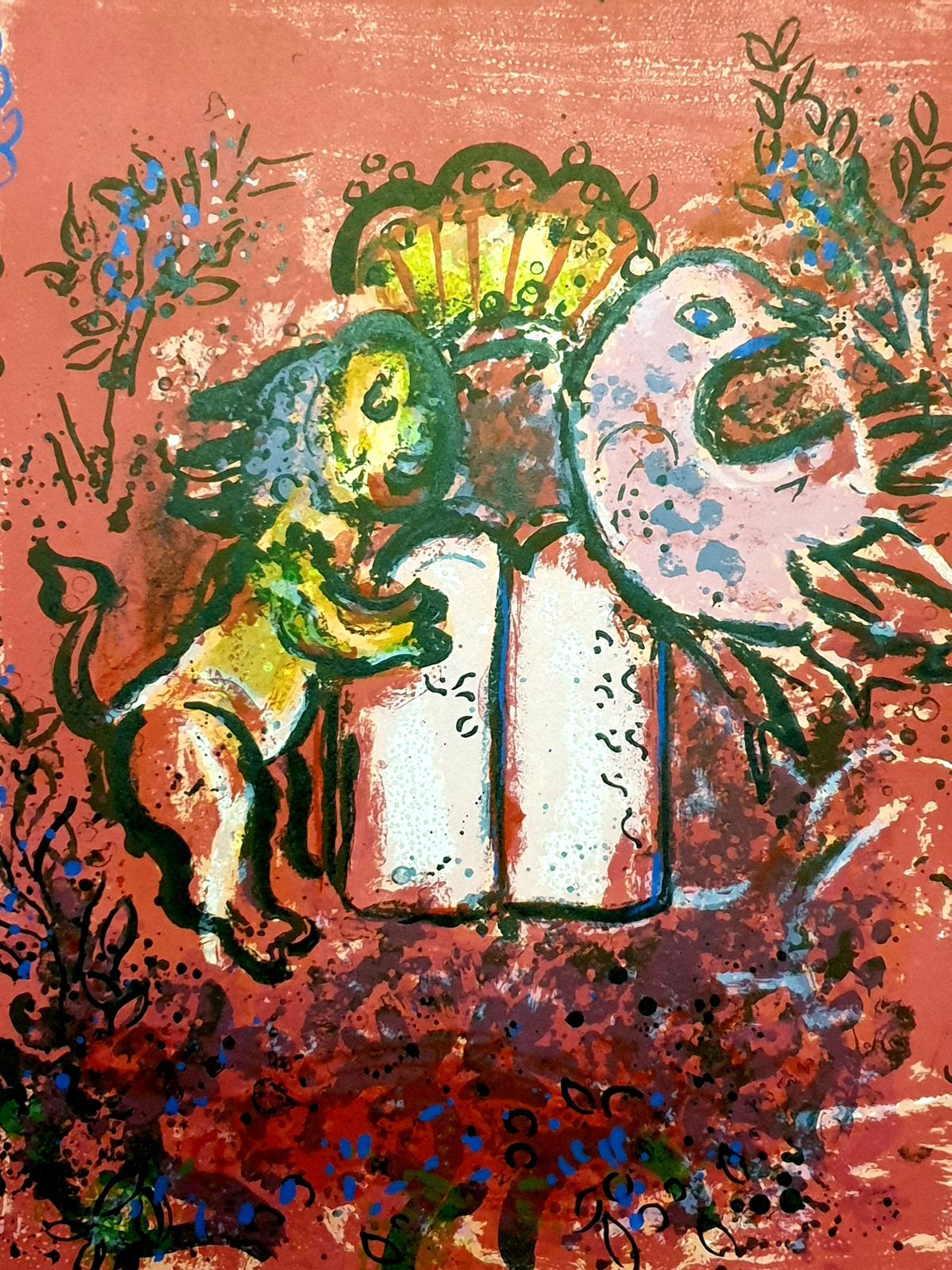 Marc Chagallmarc Chagall   The Tables Of The Law   Original Lithograph1962 photo for sale