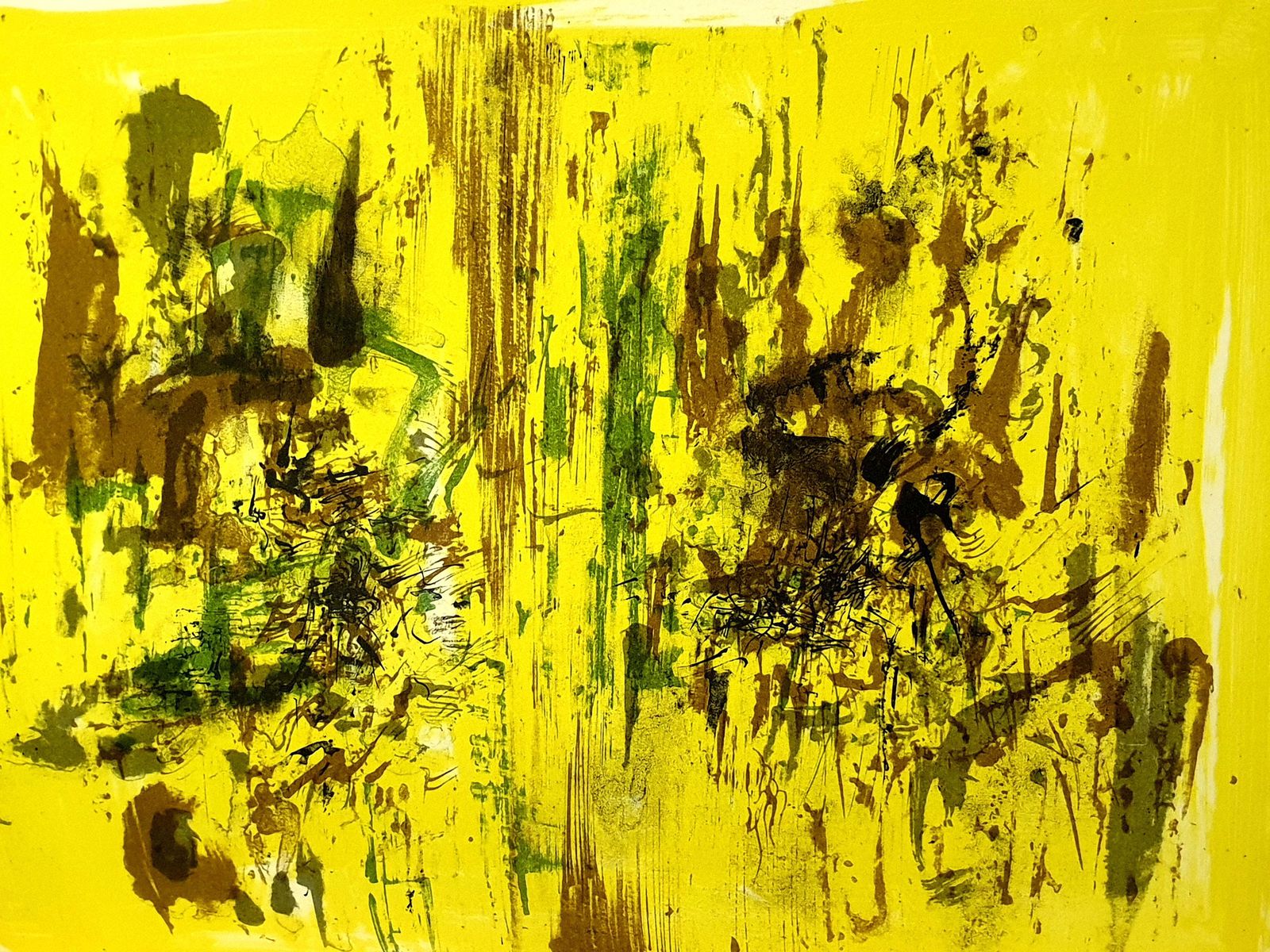 Zao Wou Kizao Wou Ki   Original Lithograph   Abstract Composition1962 photo for sale