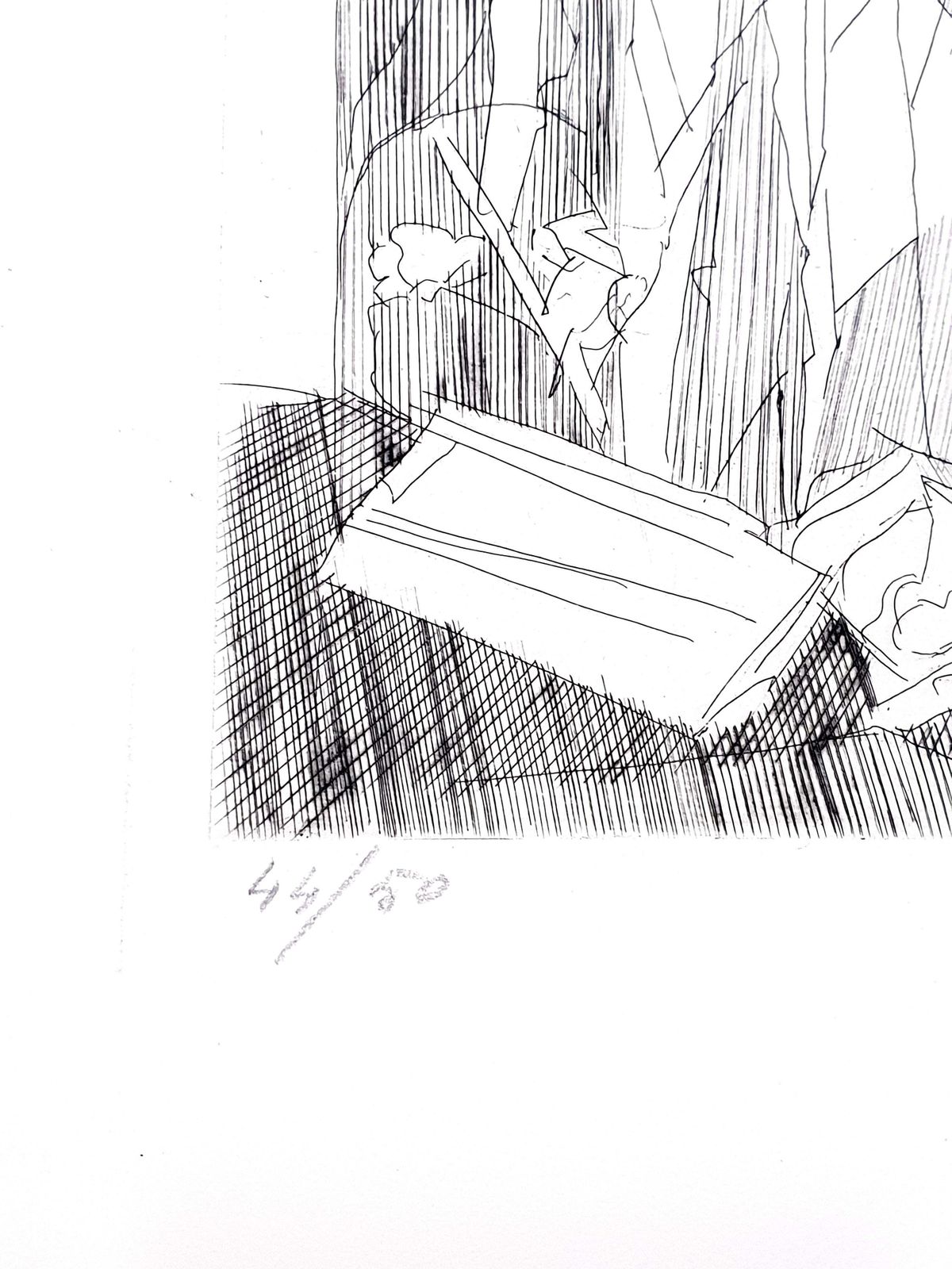 Jacques Villonjacques Villon   Man   Original Etching1951 photo 1061.0