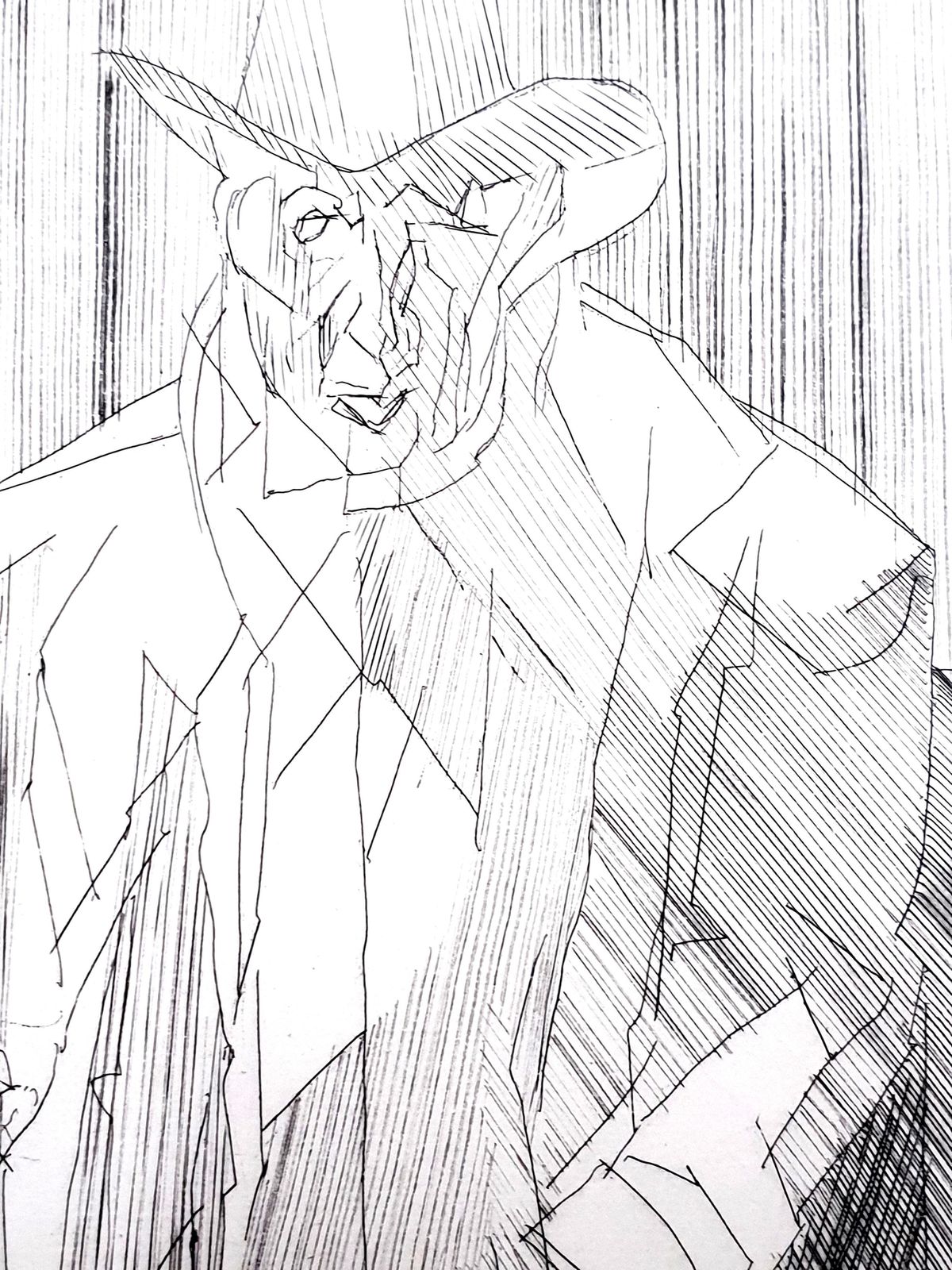 Jacques Villonjacques Villon   Man   Original Etching1951 photo buy
