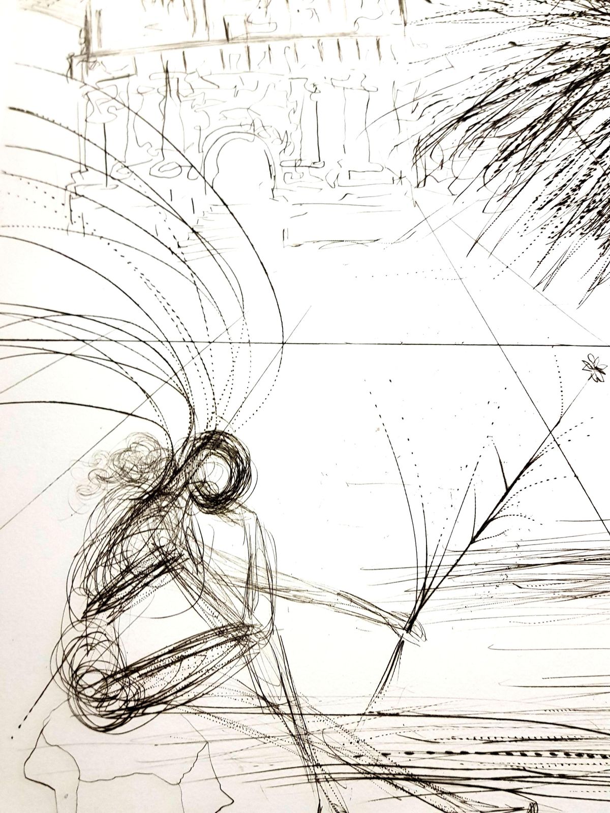 Salvador Dali   Mission Dolores   San Francisco   Original Hand Signed Etching1970 photo 5130.0