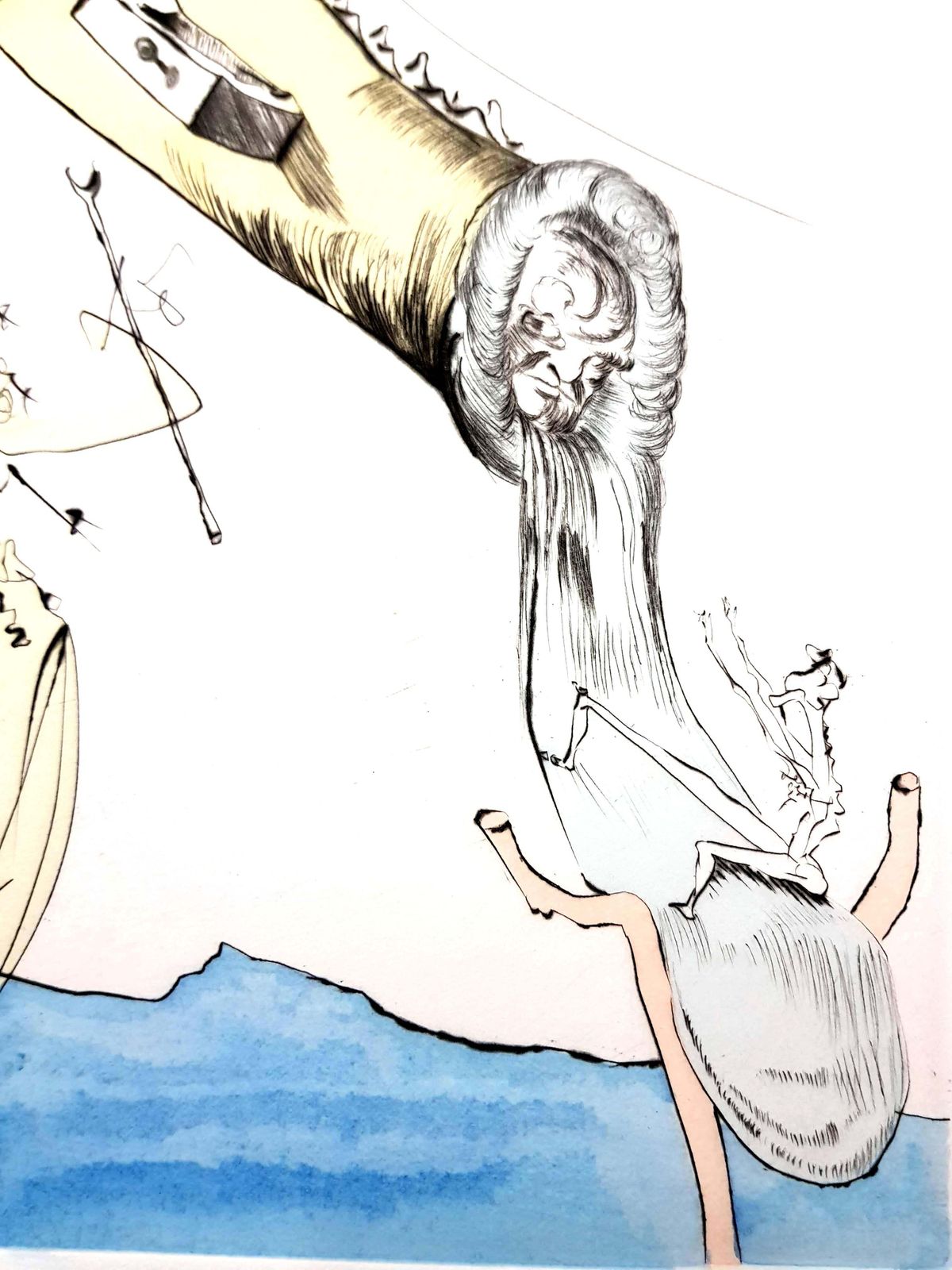 Salvador Dalí­Salvador Dali   Freud With A Snail's Head   Original Signed Engraving1974 photo vinterior