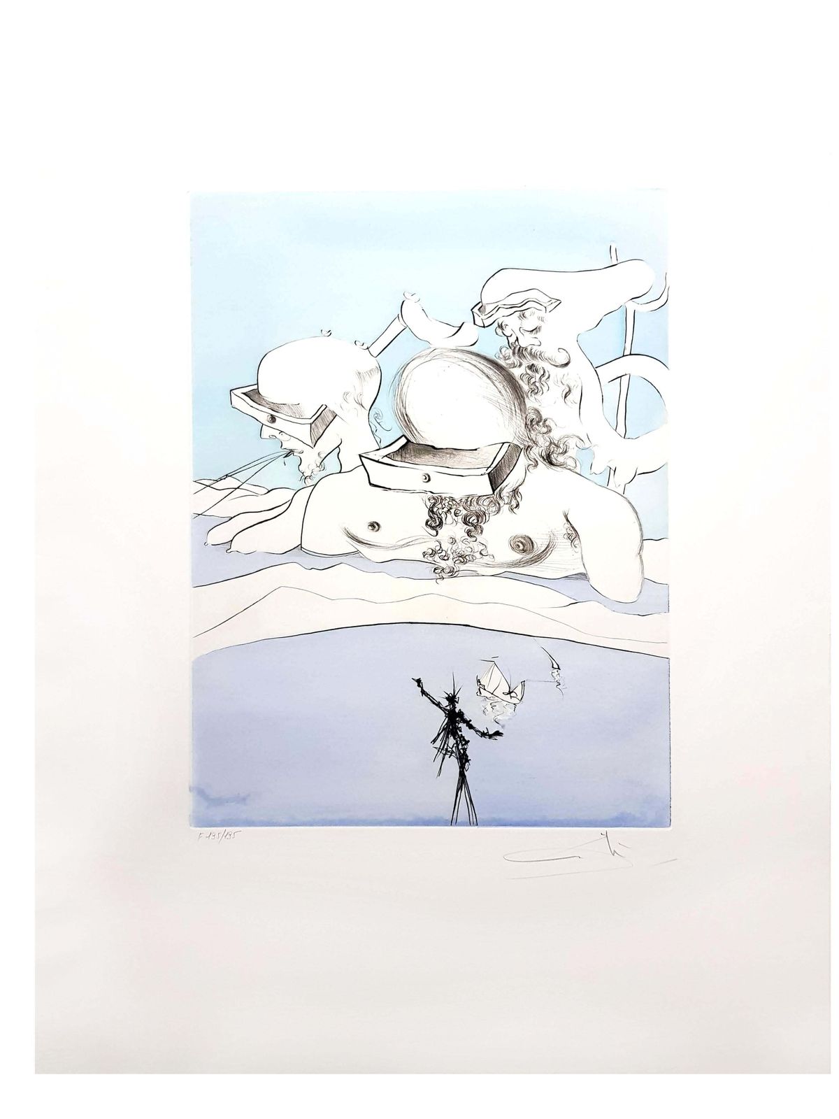 photo for sale Salvador Dalí­Salvador Dali   Flung Out Like   Original Signed Engraving1974