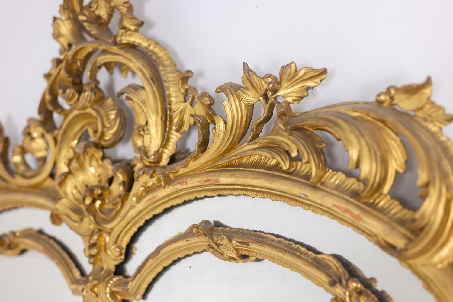Louis XV Style Beaded Mirror. Napoleon III Period, Circa 1880. photo Home Decor