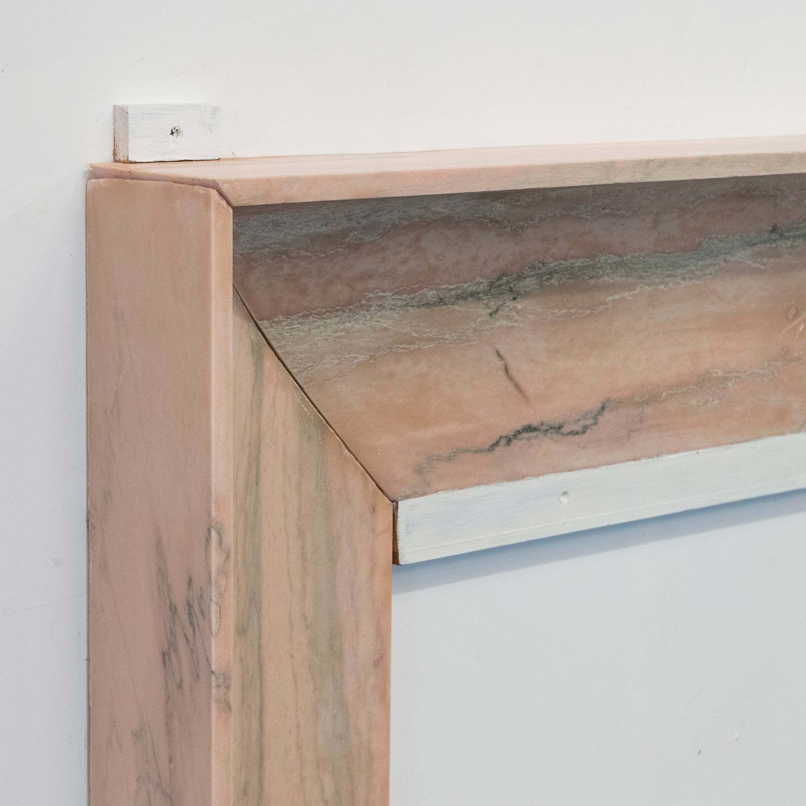 Bolection Fireplace Surround In Reclaimed Pink Marble photo 4500.0