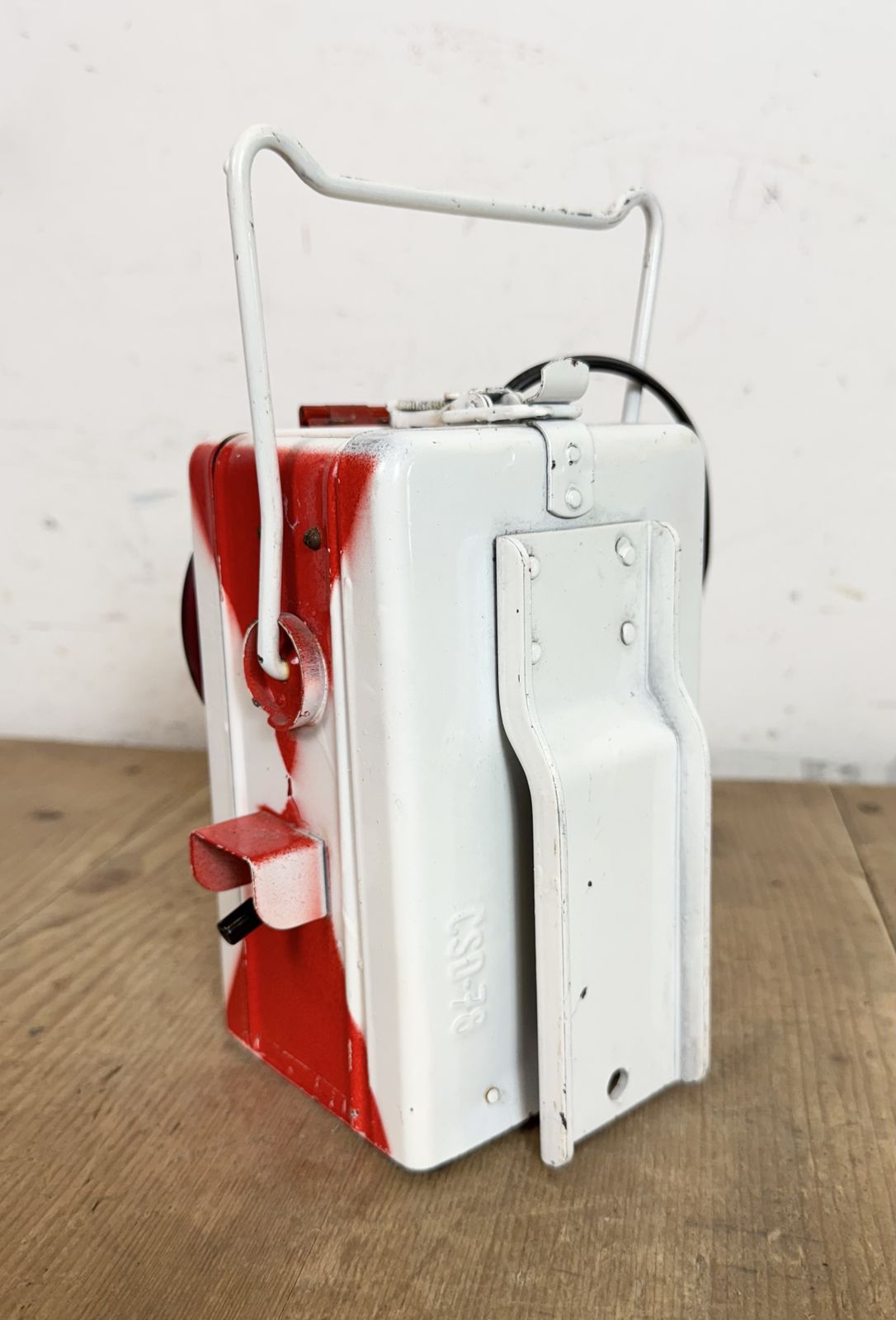 photo buy Industrial Red Railway Lantern, 1980s